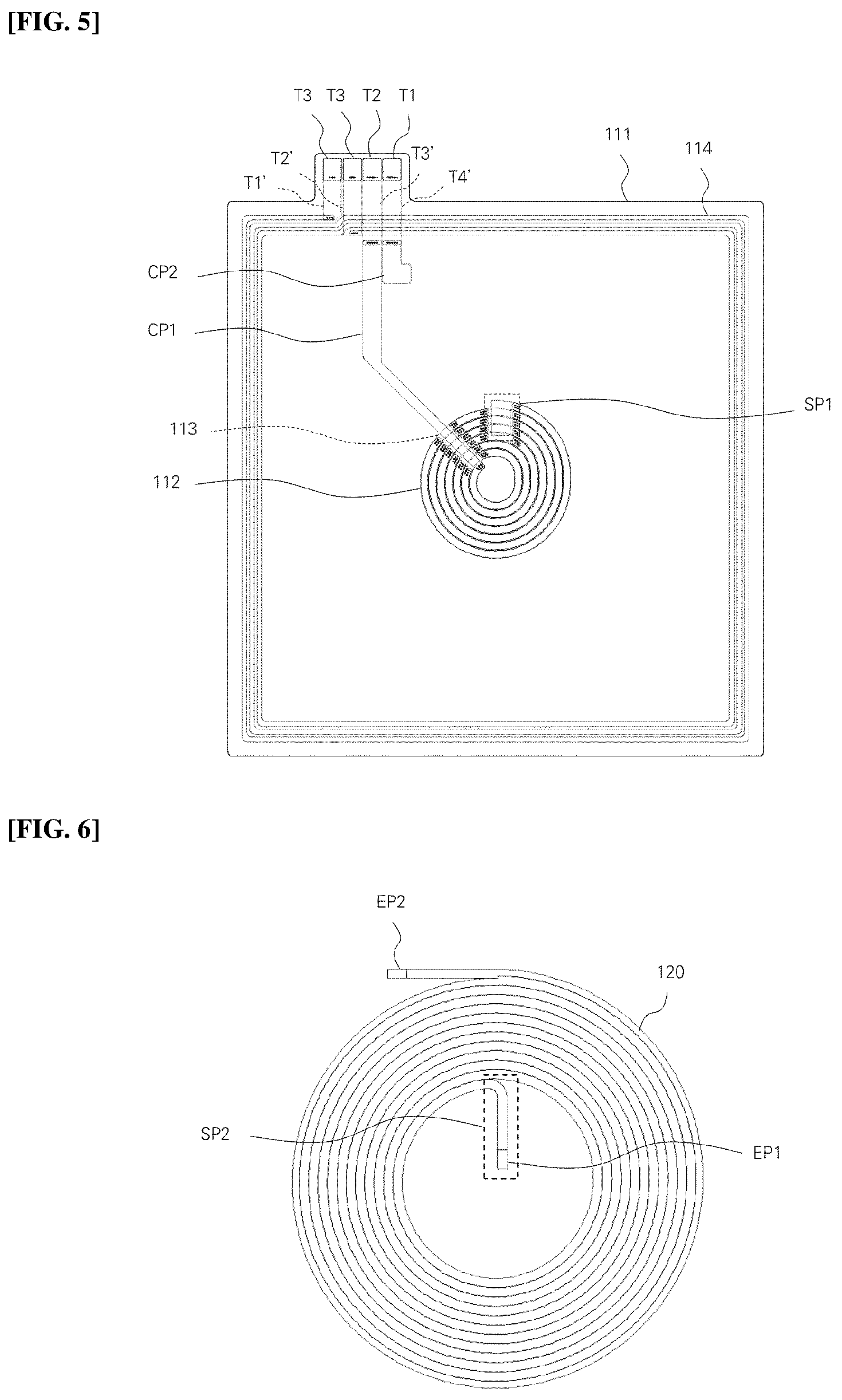 Patent US12107347 Figure 5 – Antenna module for wireless power transmission and reception
