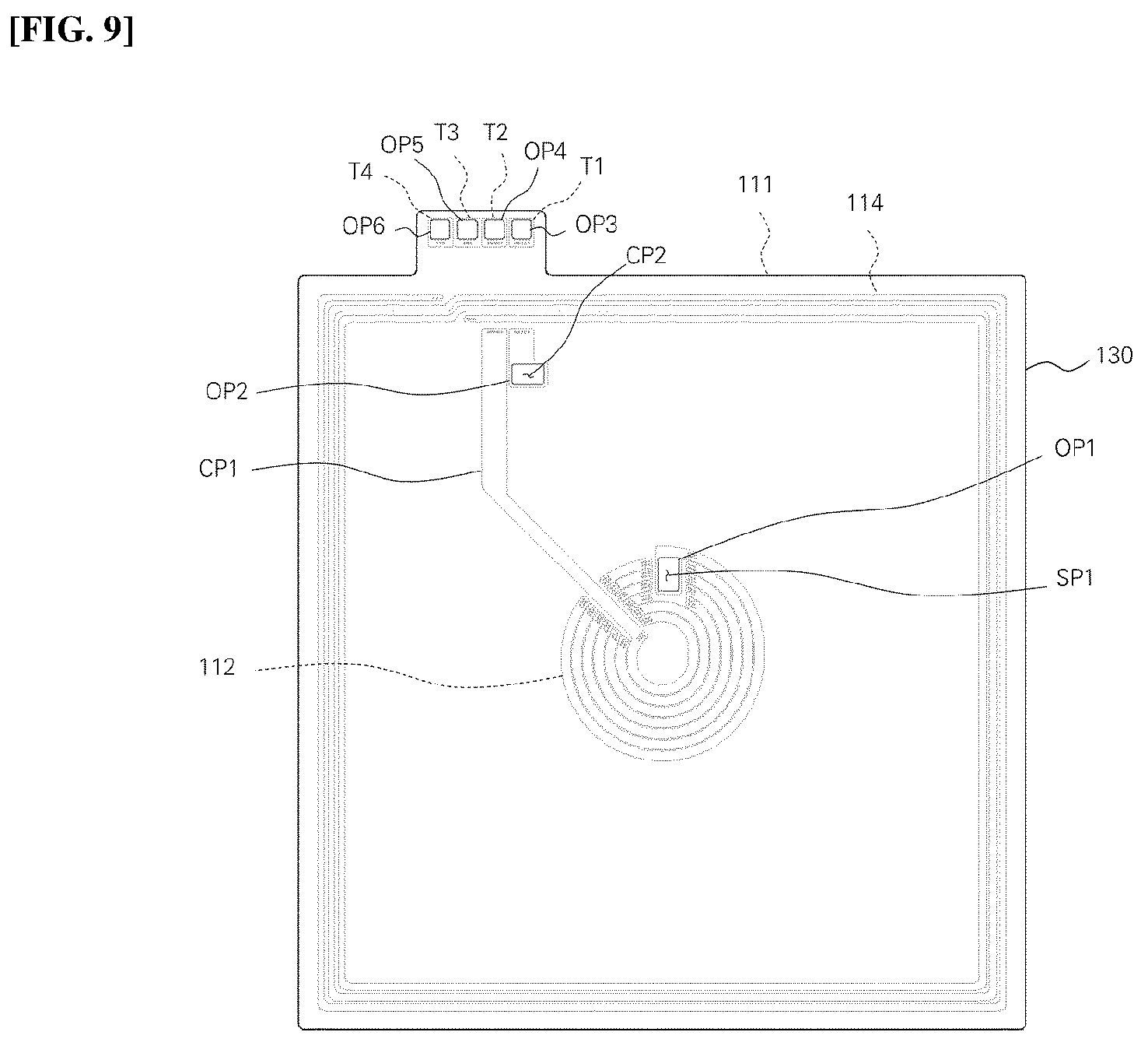 Patent US12107347 Figure 8 – Antenna module for wireless power transmission and reception