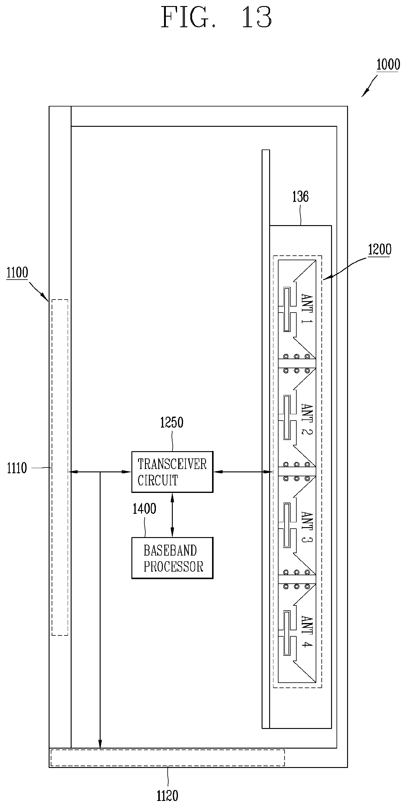 Patent US12107350 Figure 19 – Electronic device having 5G antenna