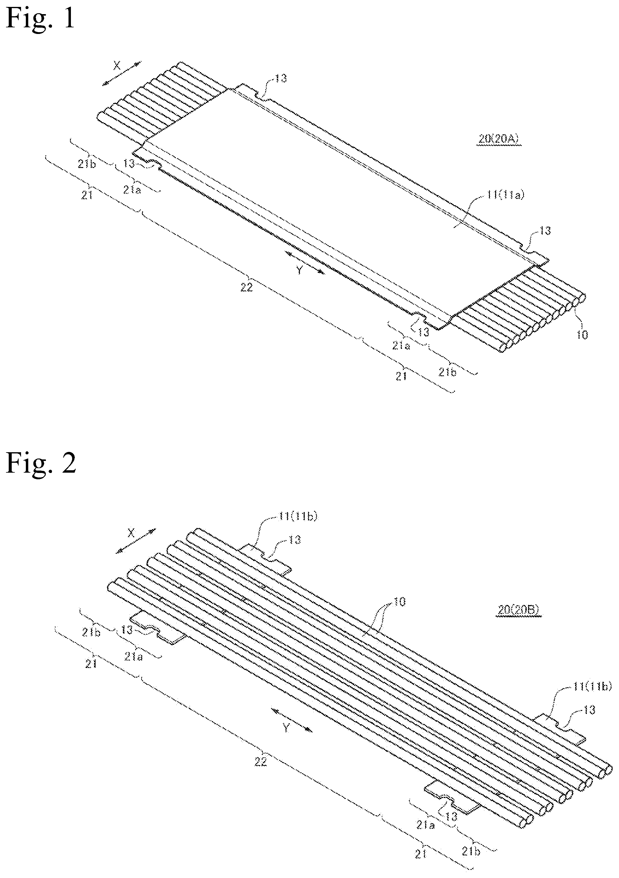 Patent US12107354 Figure 1 – Coaxial flat cable