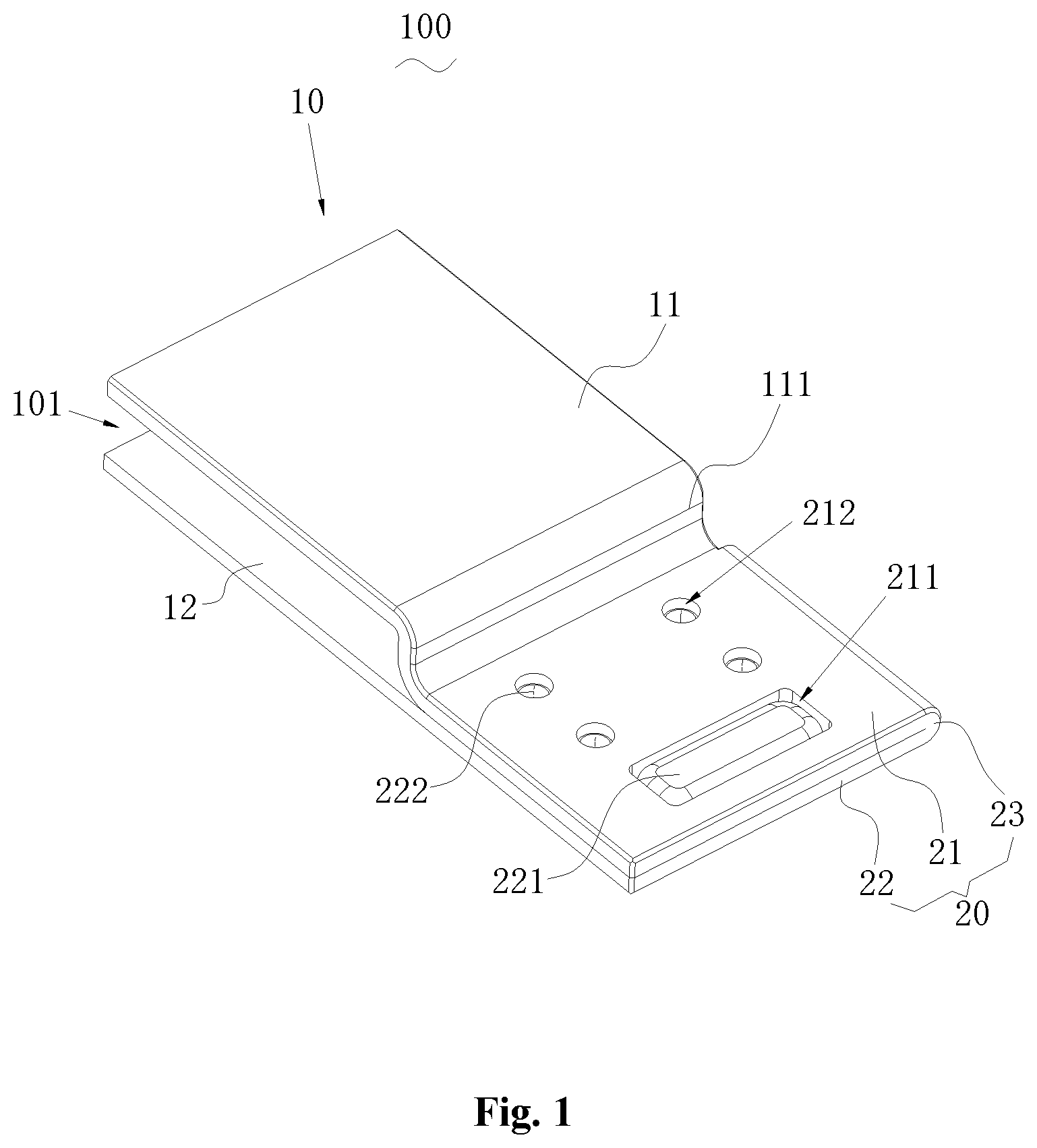 Patent US12107359 Figure 1 – Terminal body, connection terminal and sheet material for manufacturing terminal body