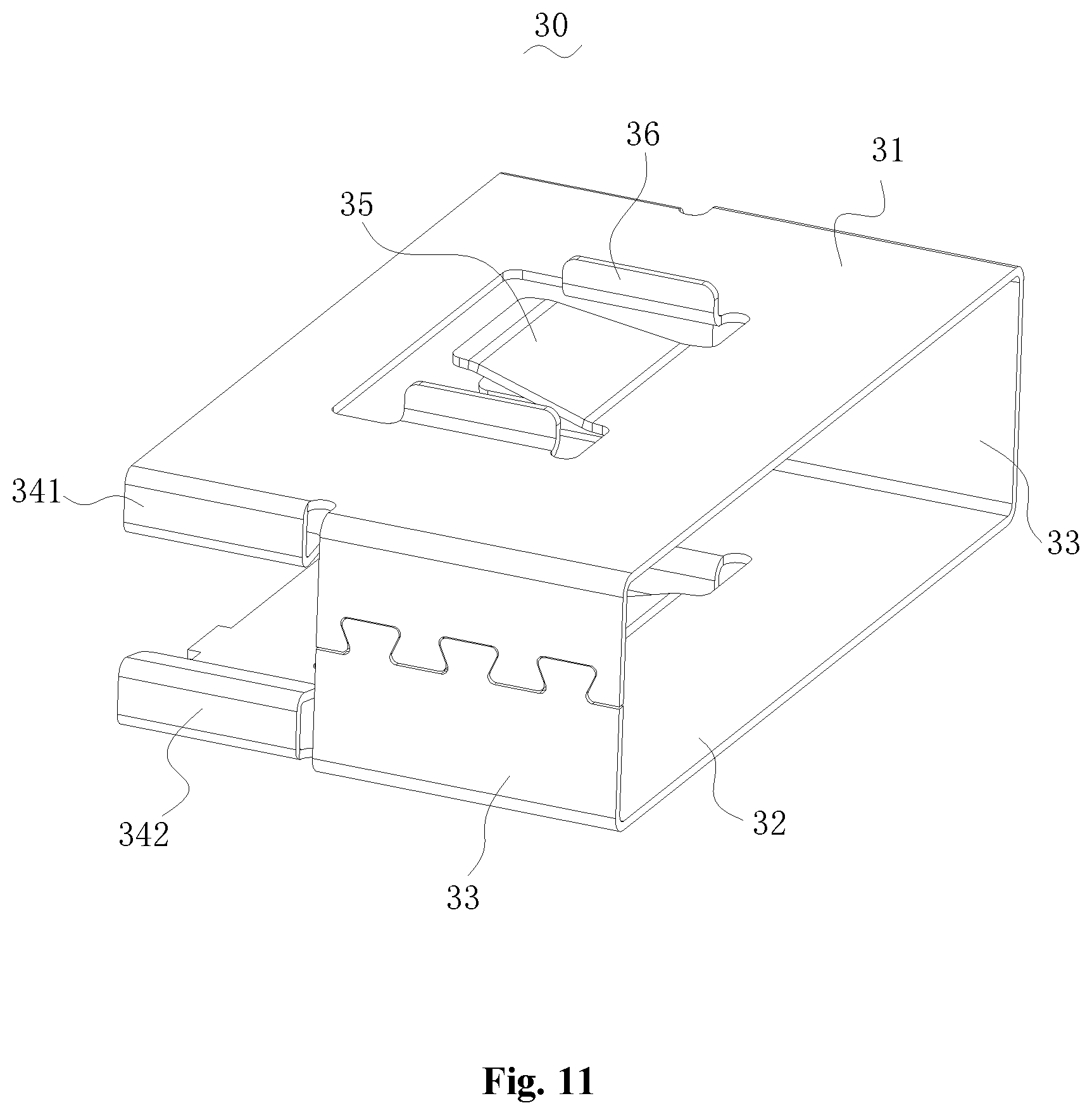 Patent US12107359 Figure 8 – Terminal body, connection terminal and sheet material for manufacturing terminal body