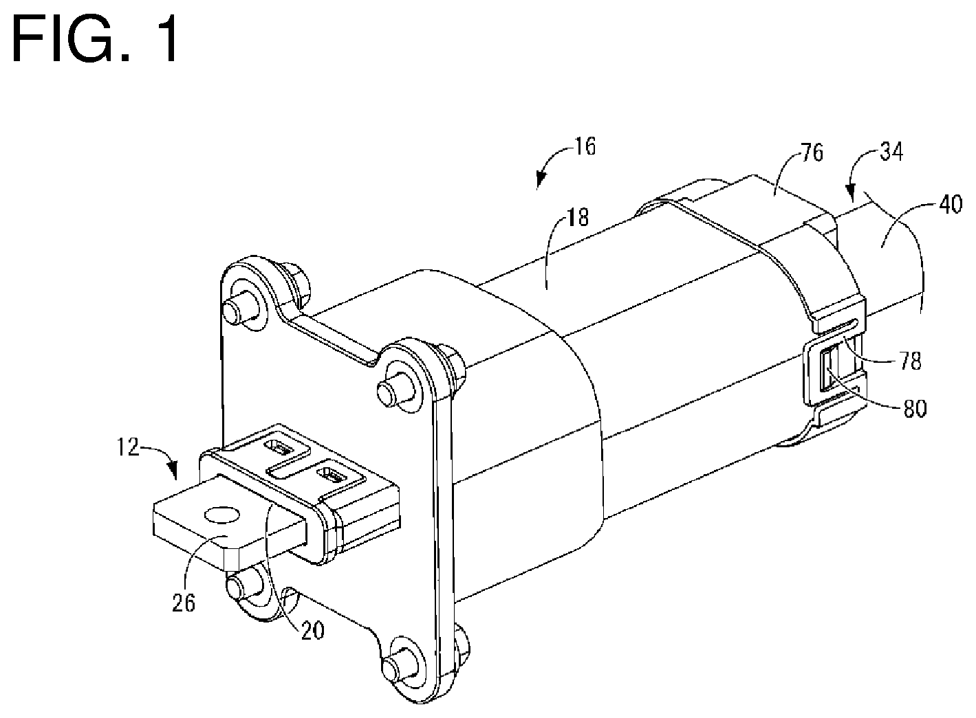 Patent US12107360 Figure 1 – Terminal connection structure