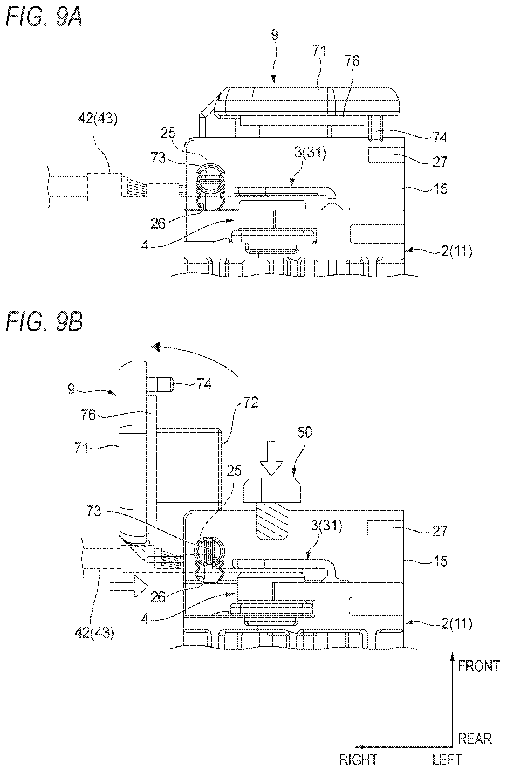 Patent US12107362 Figure 9 – Connector and holding structure of electric wire with terminal