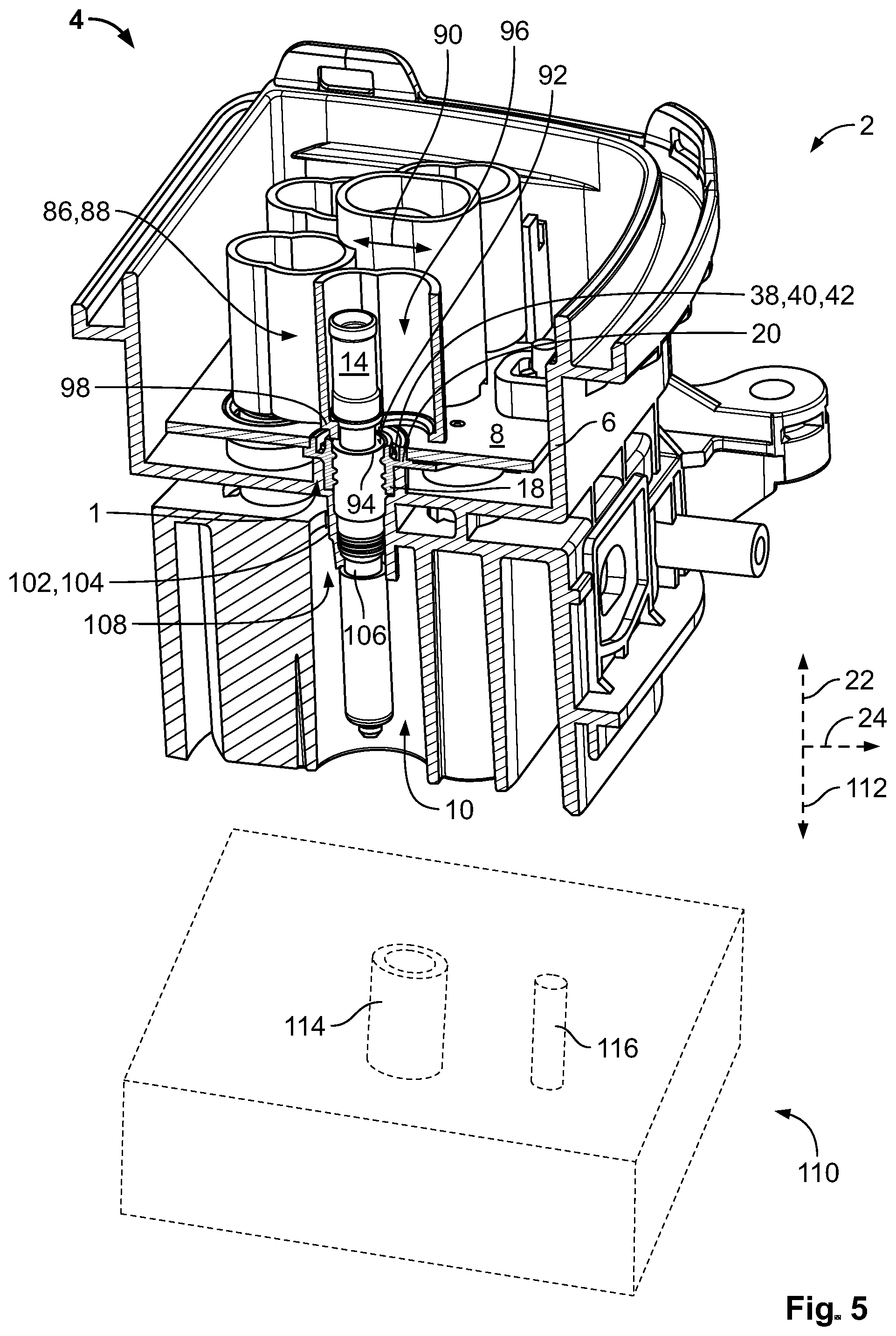 Patent US12107363 Figure 5 – Seal for an electrical plug connector as well as electrical plug connector and electrical plug connection assembly with such a seal