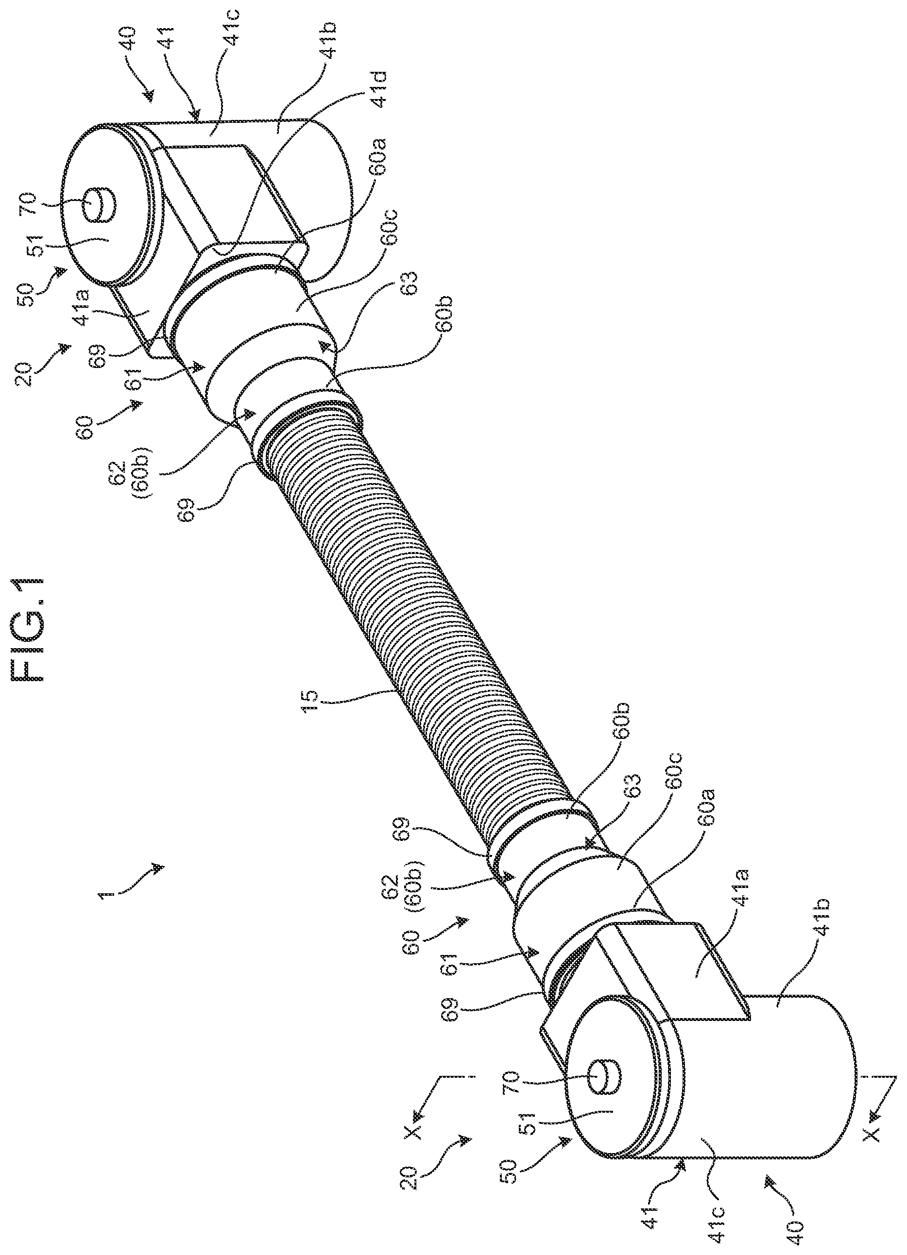 Patent US12107364 Figure 1 – Connector and connector-equipped electric wire