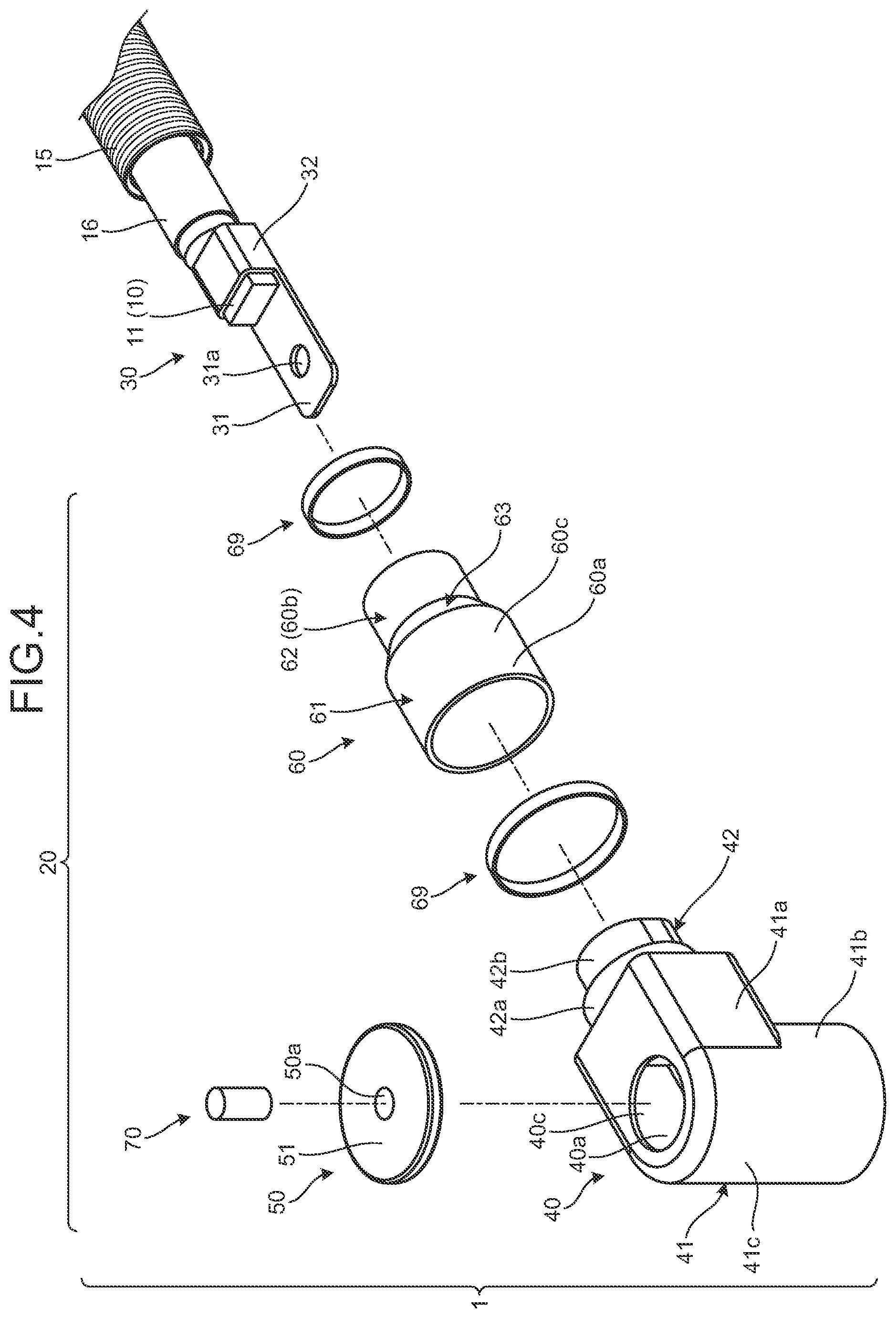 Patent US12107364 Figure 4 – Connector and connector-equipped electric wire