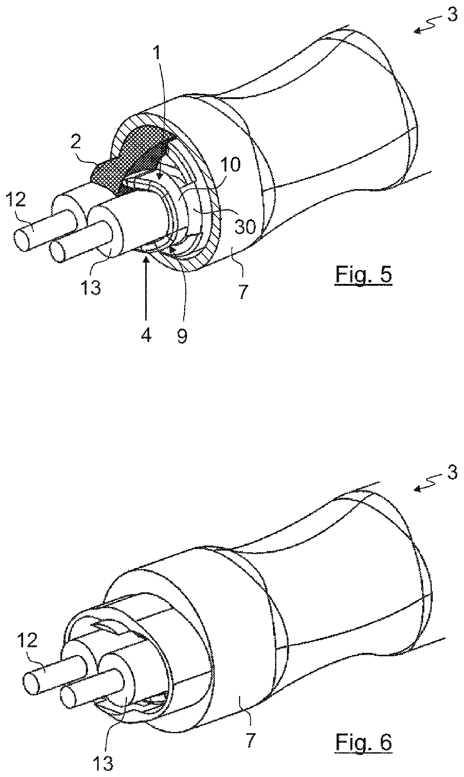 Patent US12107365 Figure 3 – Prefabricated electric cable, plug connector assembly, and method and apparatus for manufacturing an electric cable