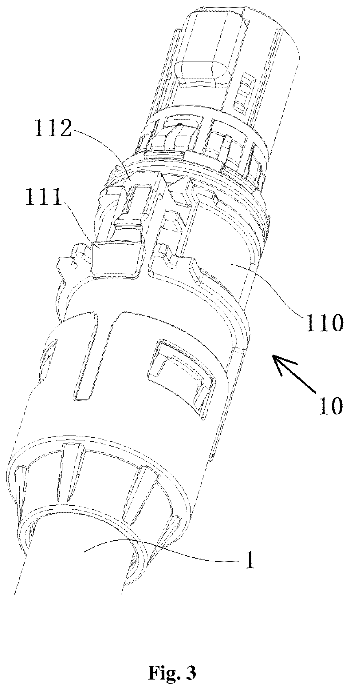 Patent US12107366 Figure 3 – Connector and connector assembly