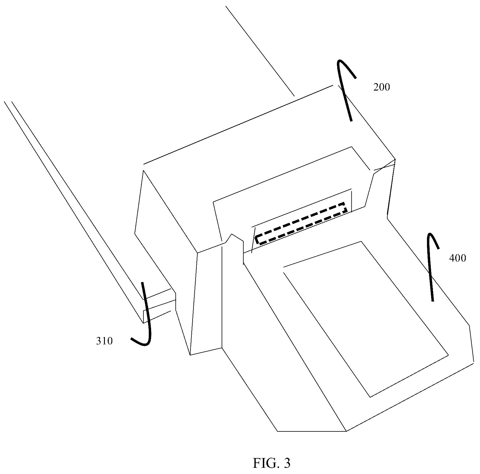Patent US12107367 Figure 3 – System and apparatuses for communication port cord retention