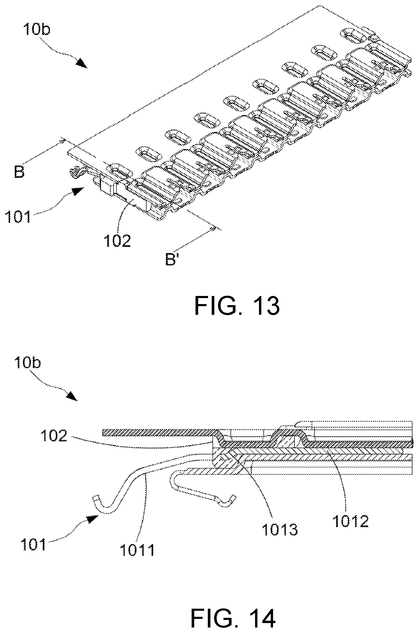Patent US12107370 Figure 13 – Electrical connector with ground terminals and shielding ground terminals around signal terminals