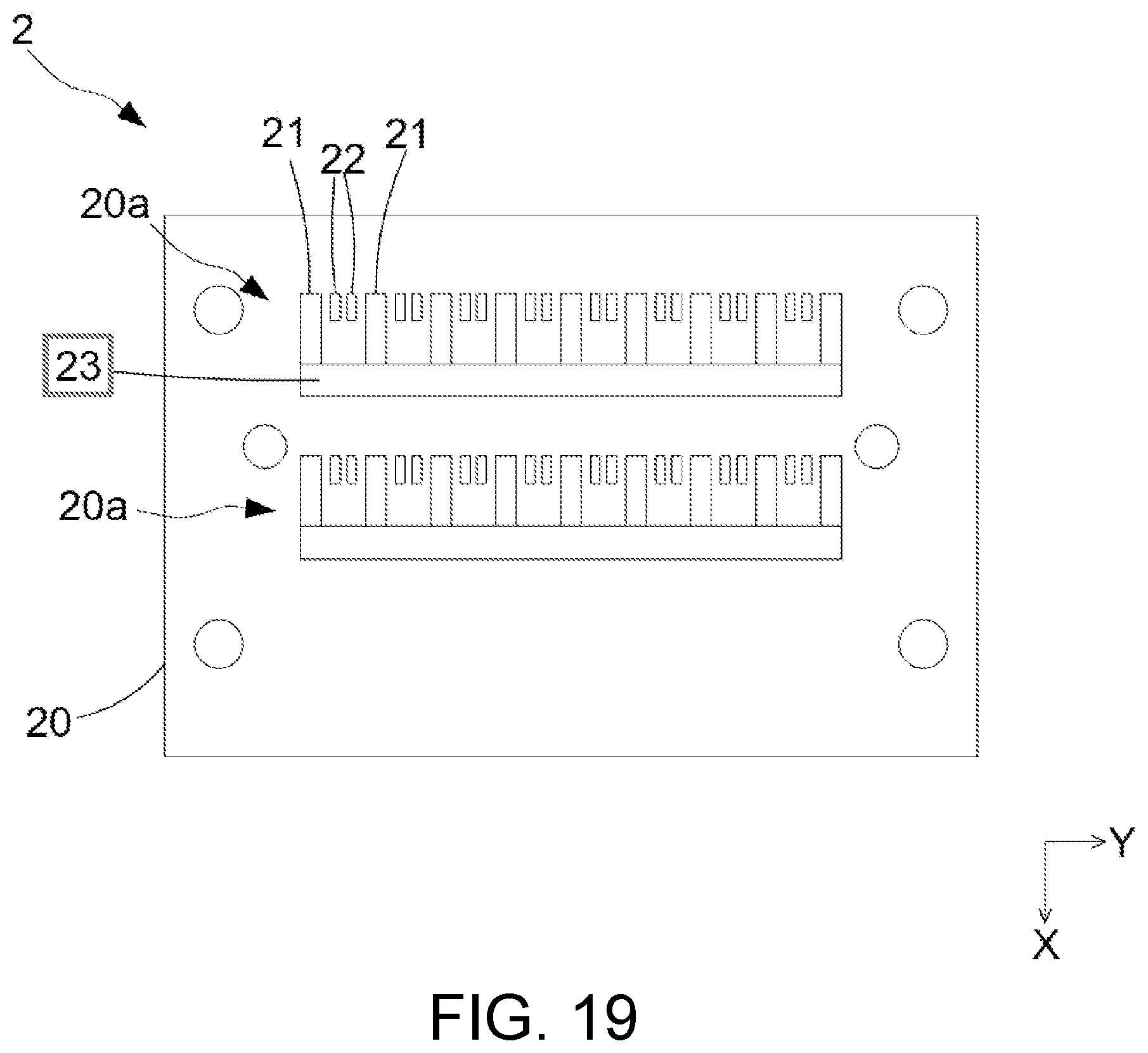 Patent US12107370 Figure 18 – Electrical connector with ground terminals and shielding ground terminals around signal terminals
