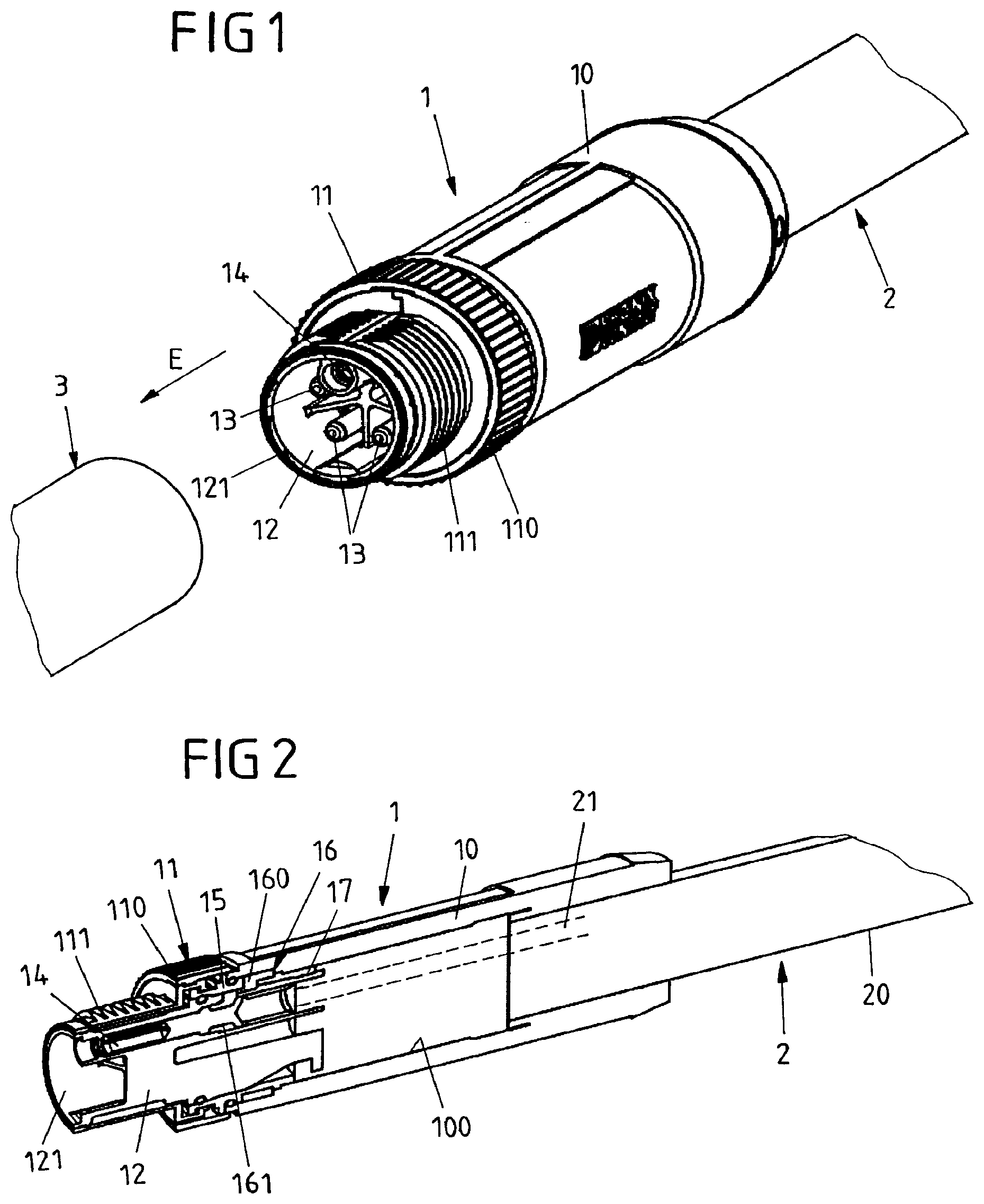 Patent US12107372 — Electrical connector having a contacting element designed as a cast part — Figure 1
