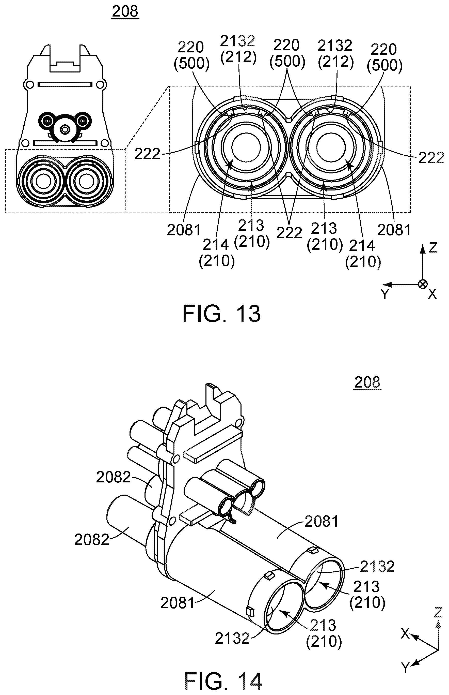 Patent US12107373 Figure 7 – Assembly including a cable and a connector with second coupling portion of each DC contact of connector coupled with first coupling portions of at least two DC wires of cable