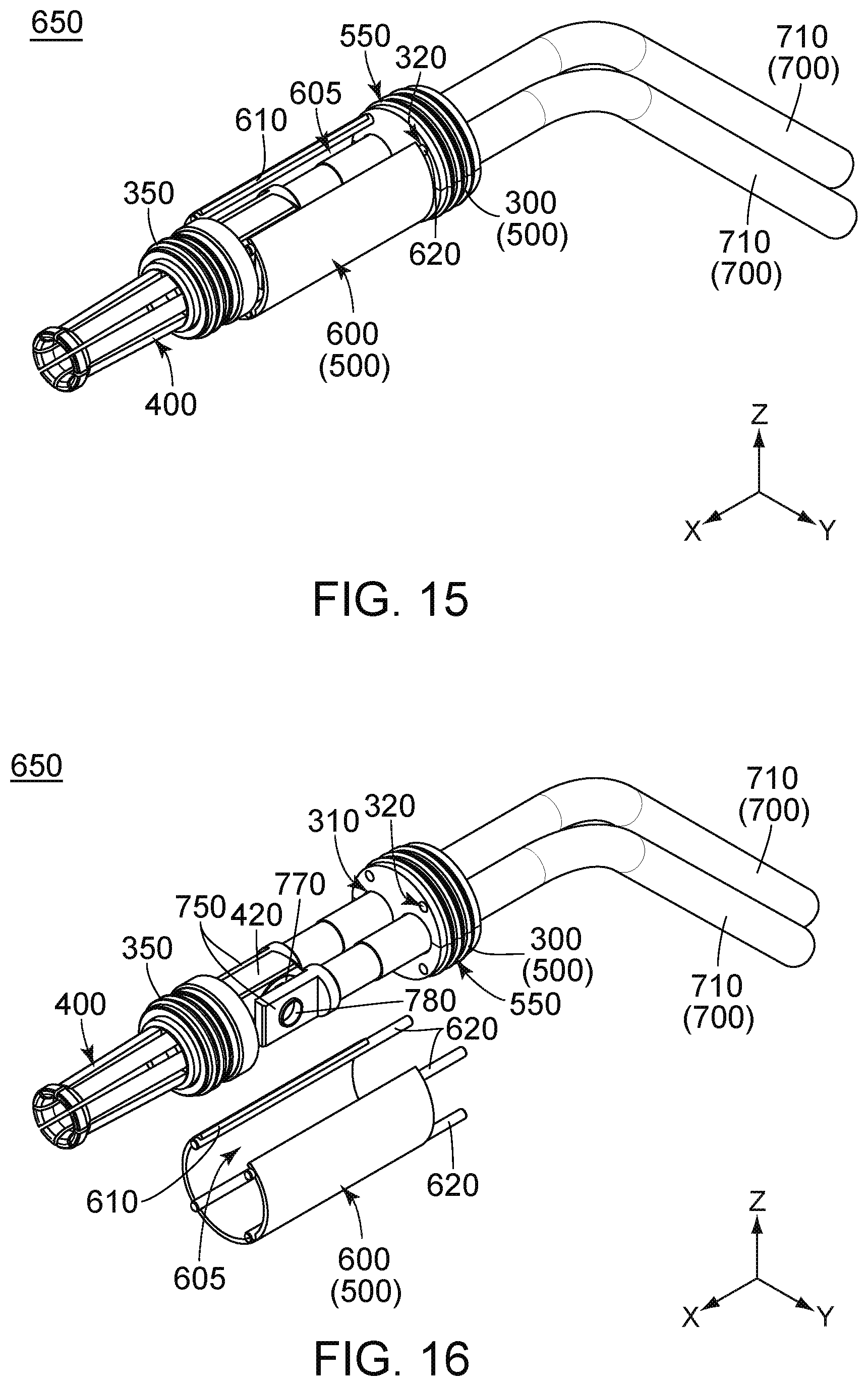Patent US12107373 Figure 8 – Assembly including a cable and a connector with second coupling portion of each DC contact of connector coupled with first coupling portions of at least two DC wires of cable