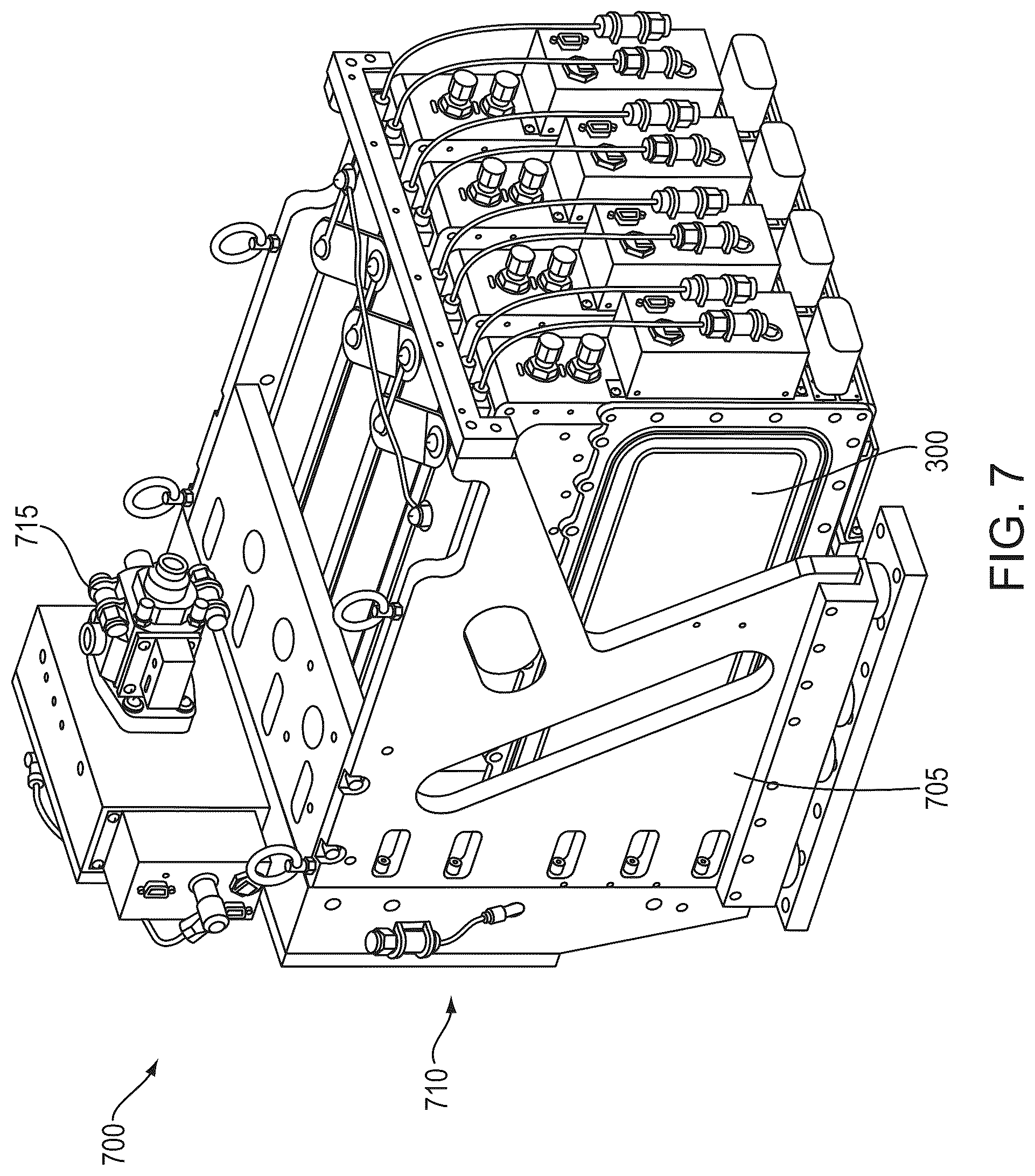 Patent US12107386 Figure 11 – Assembly techniques and cooling manifold configuration for high-power laser systems