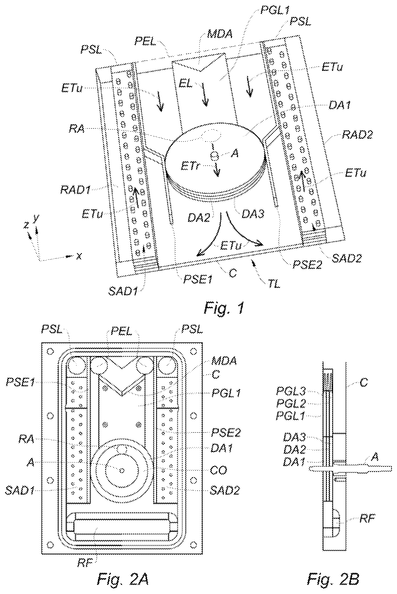 Patent US12107389 Figure 1 – High-power laser amplifier head