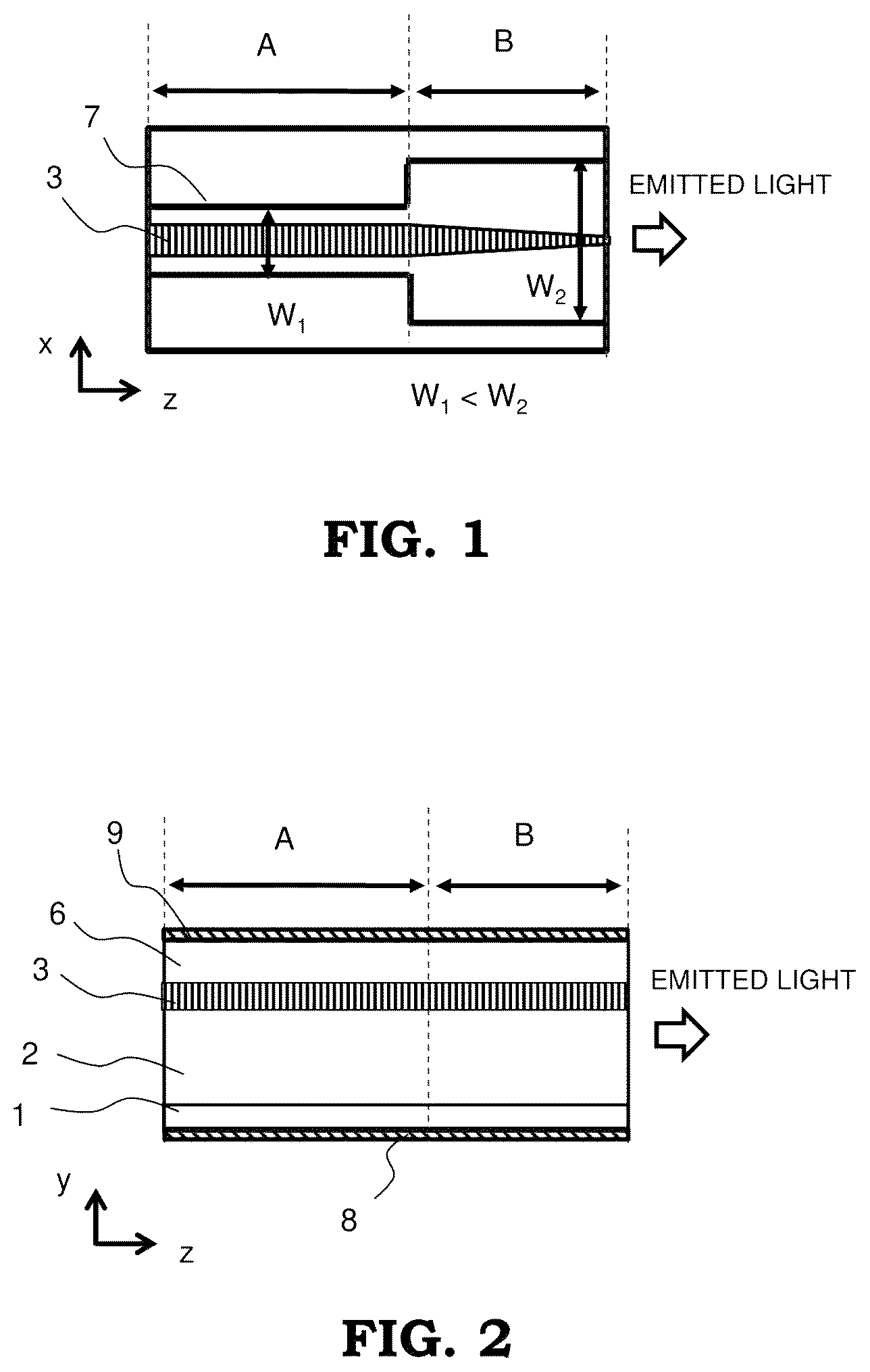 Patent US12107391 Figure 1 – Semiconductor optical element