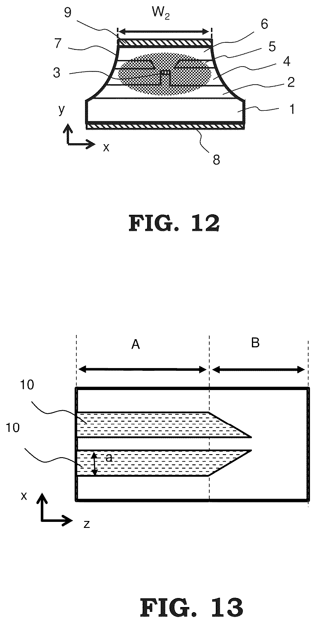 Patent US12107391 Figure 8 – Semiconductor optical element