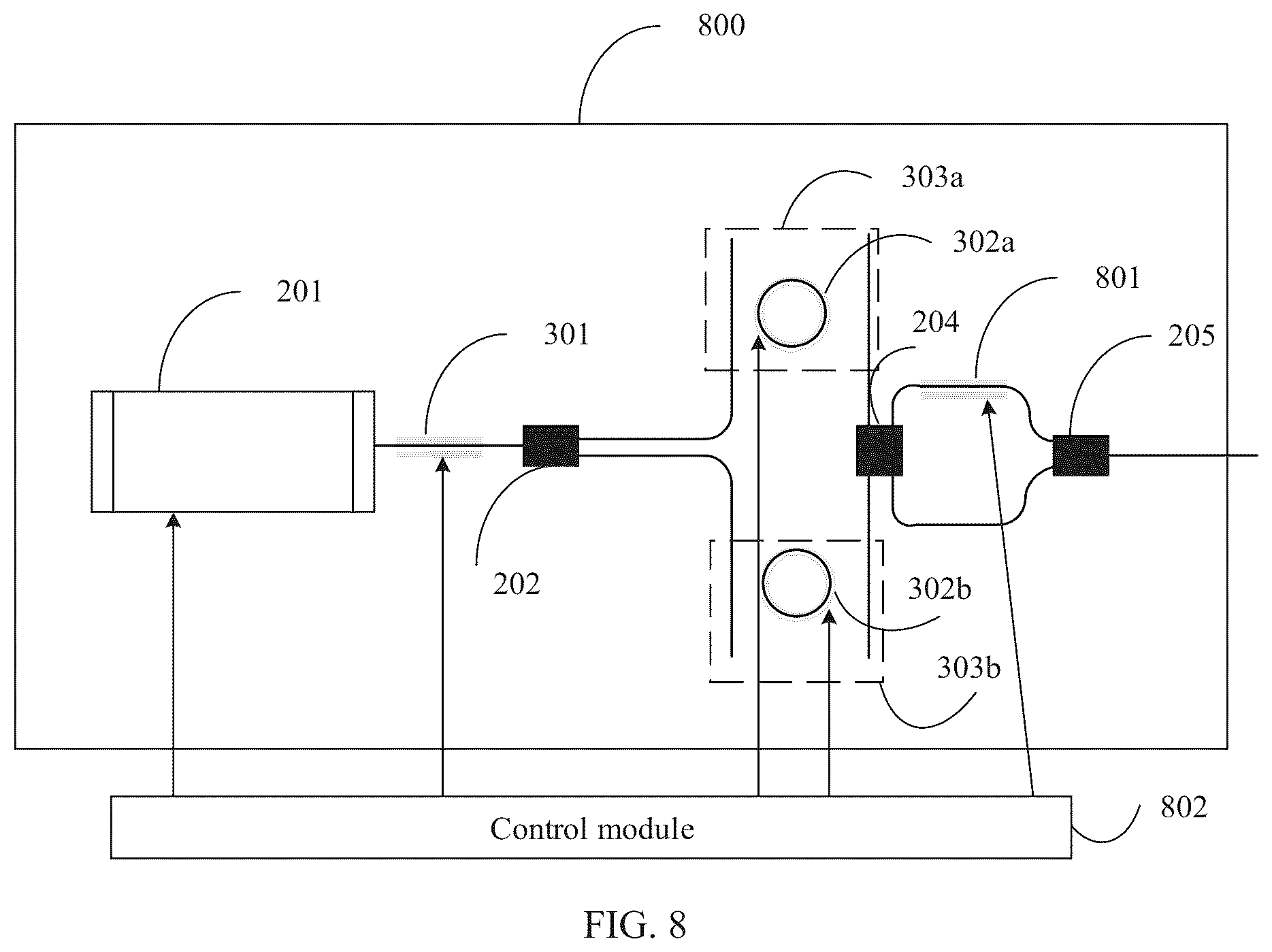 Patent US12107392 Figure 8 – Wavelength tunable laser