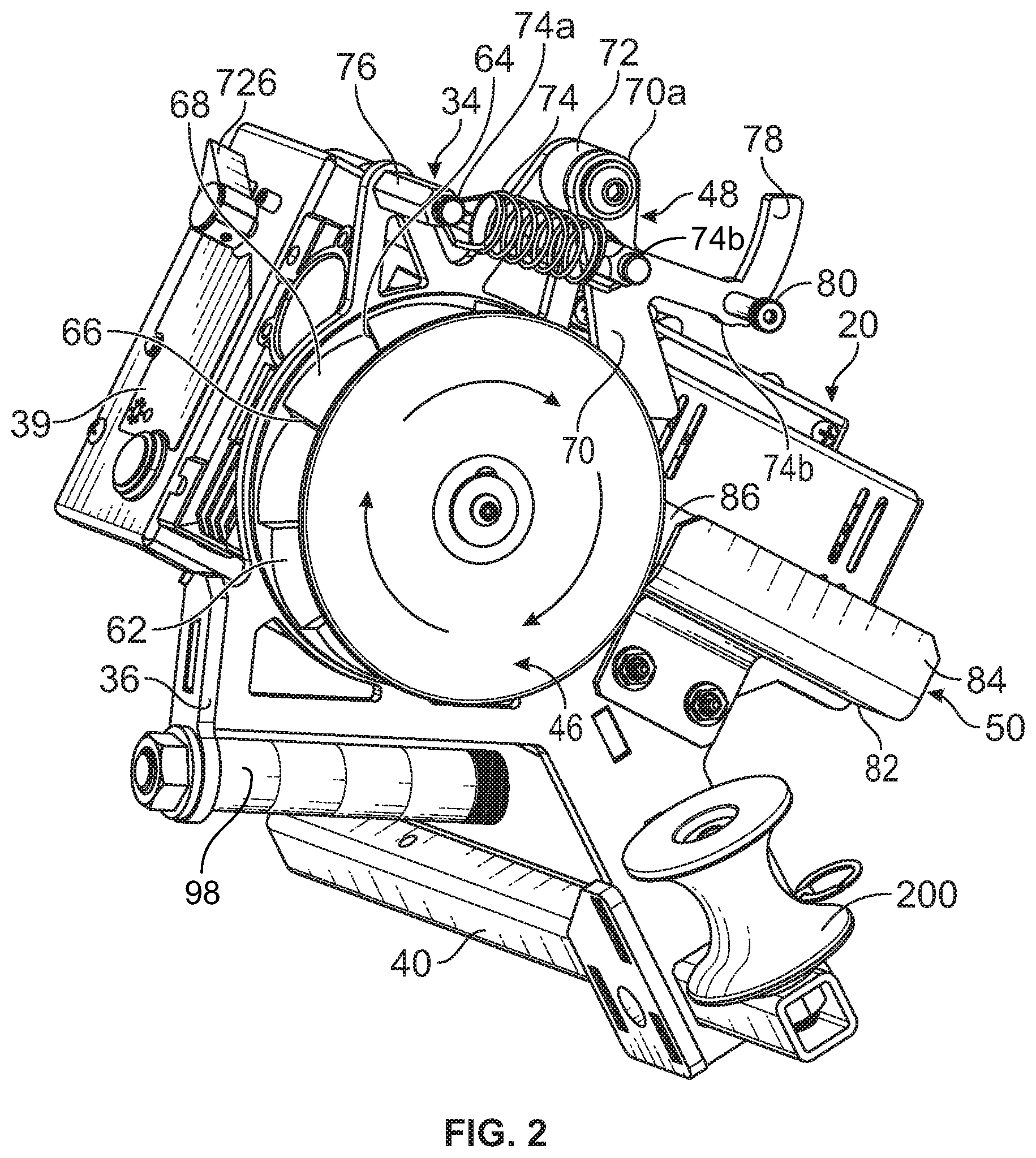 Patent US12107399 Figure 2 – Cable puller adapter for use with a cable puller and its method of use