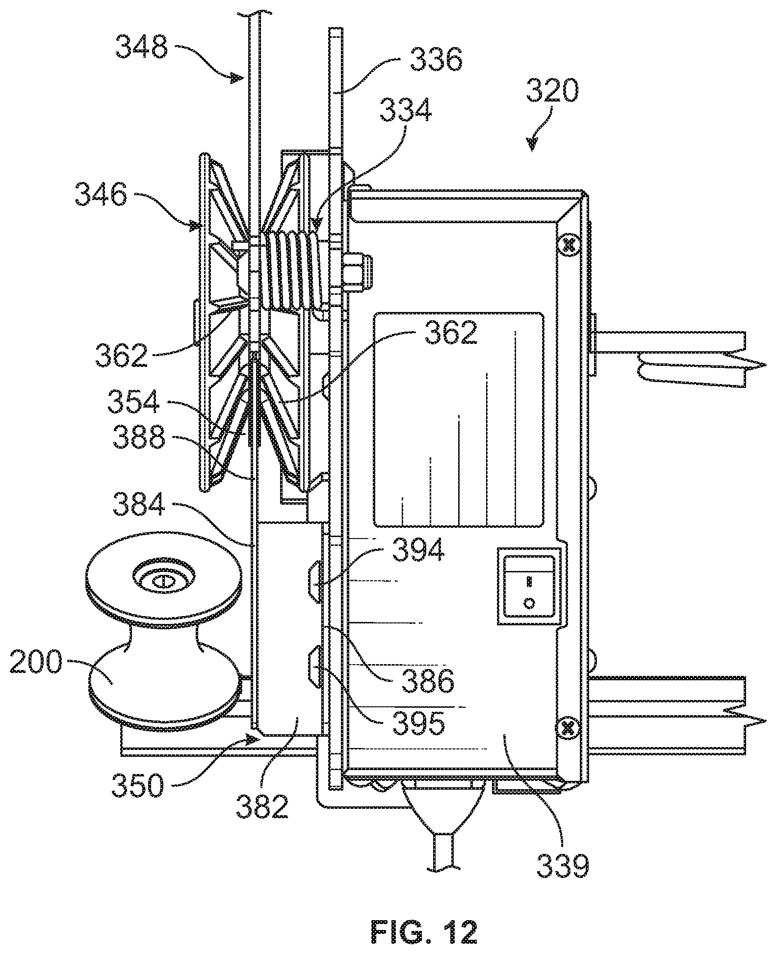 Patent US12107399 Figure 12 – Cable puller adapter for use with a cable puller and its method of use
