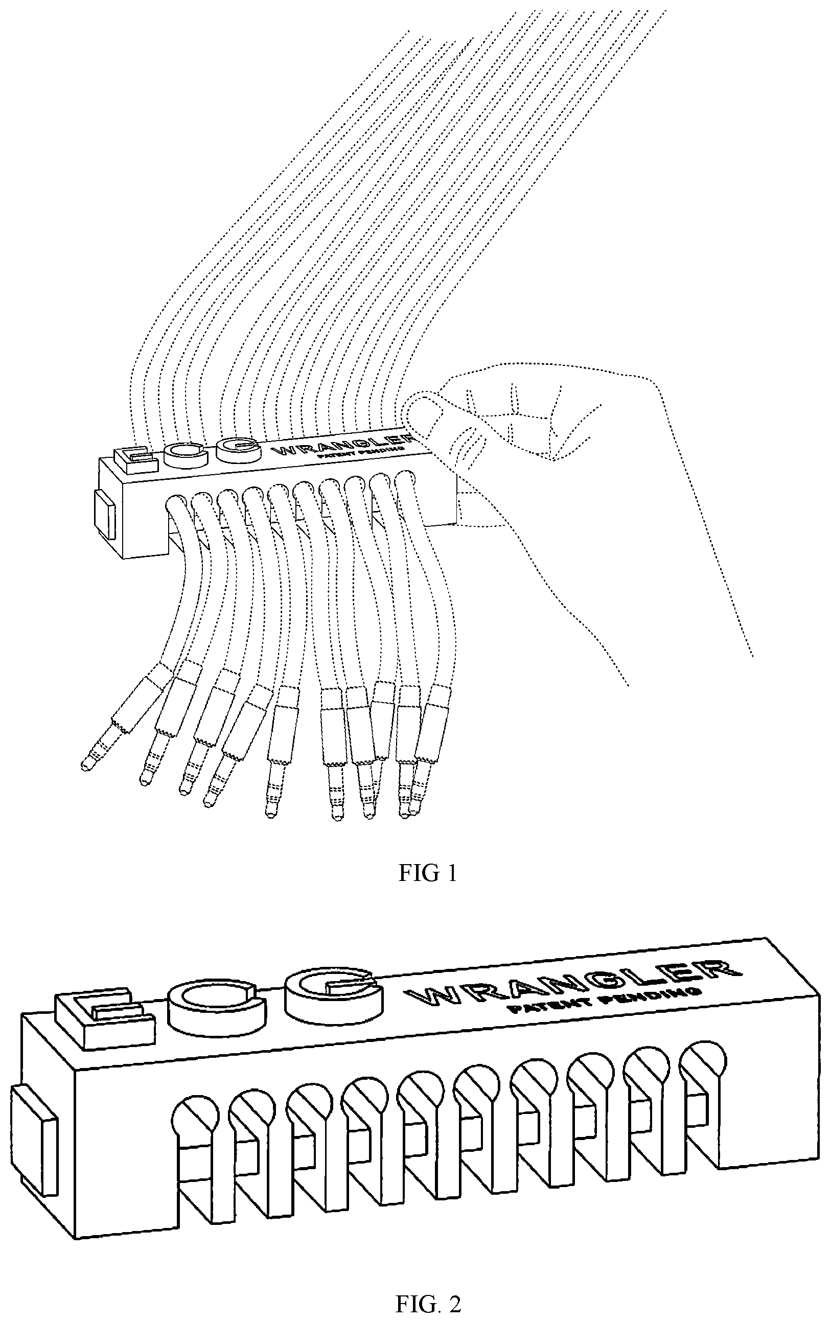 Patent US12107400 Figure 1 – Adjustable organizer
