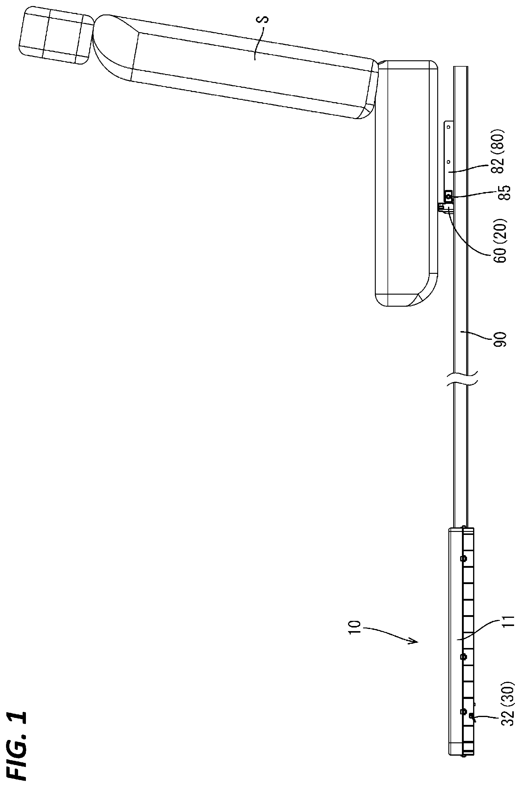 Patent US12107401 Figure 1 – Wiring harness module and wiring harness routing device