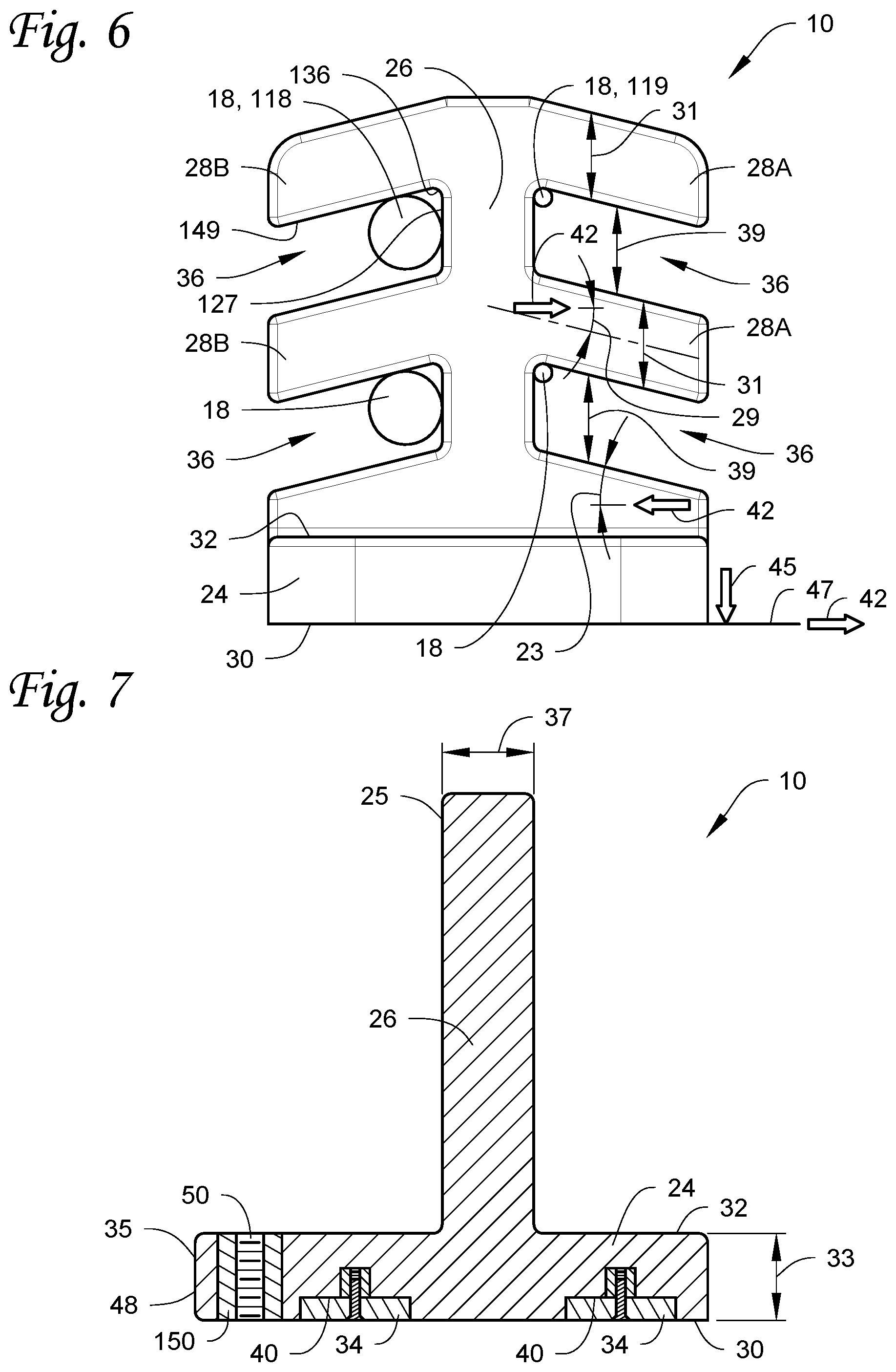 Patent US12107403 Figure 4 – Cable organizer magnetically attachable to a ferromagnetic surface and configured for supporting cables