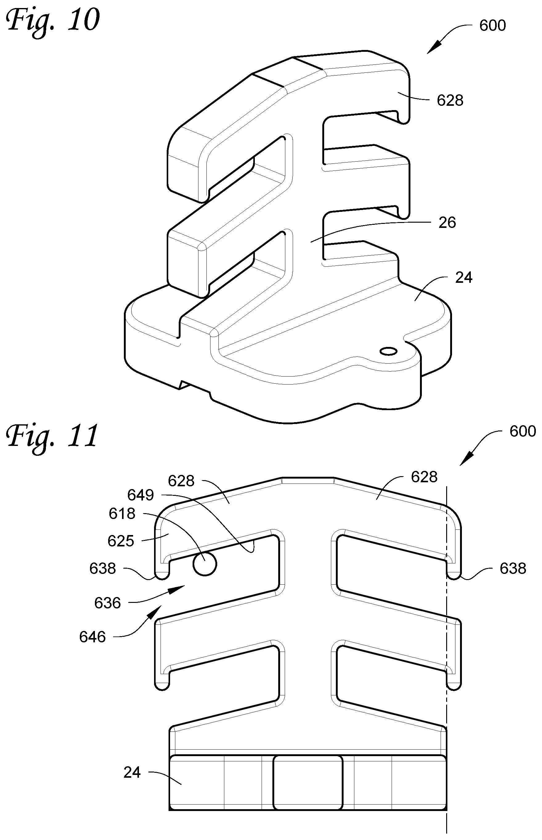 Patent US12107403 Figure 6 – Cable organizer magnetically attachable to a ferromagnetic surface and configured for supporting cables
