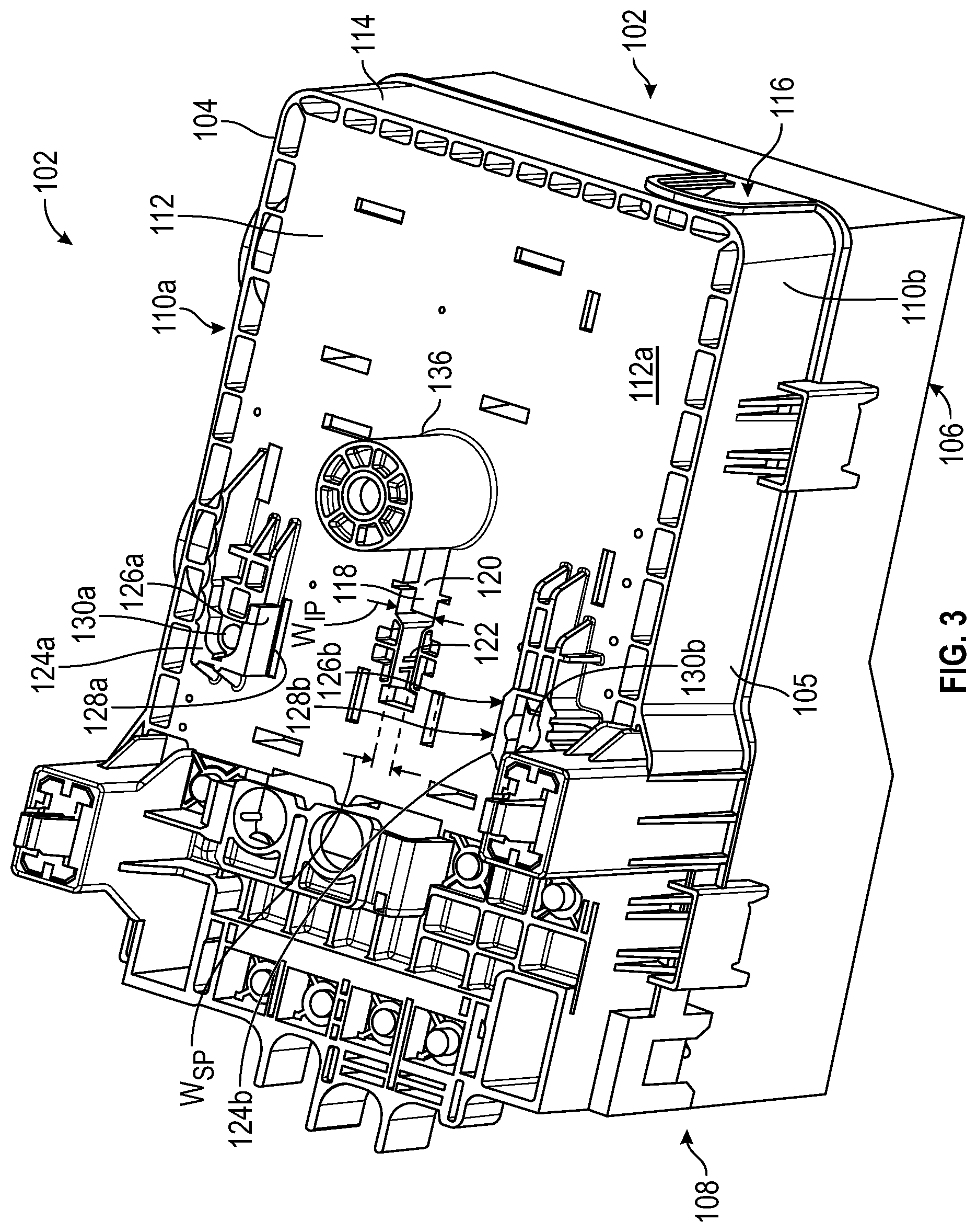 Patent US12107404 Figure 3 – Junction box assembly having an ancillary box