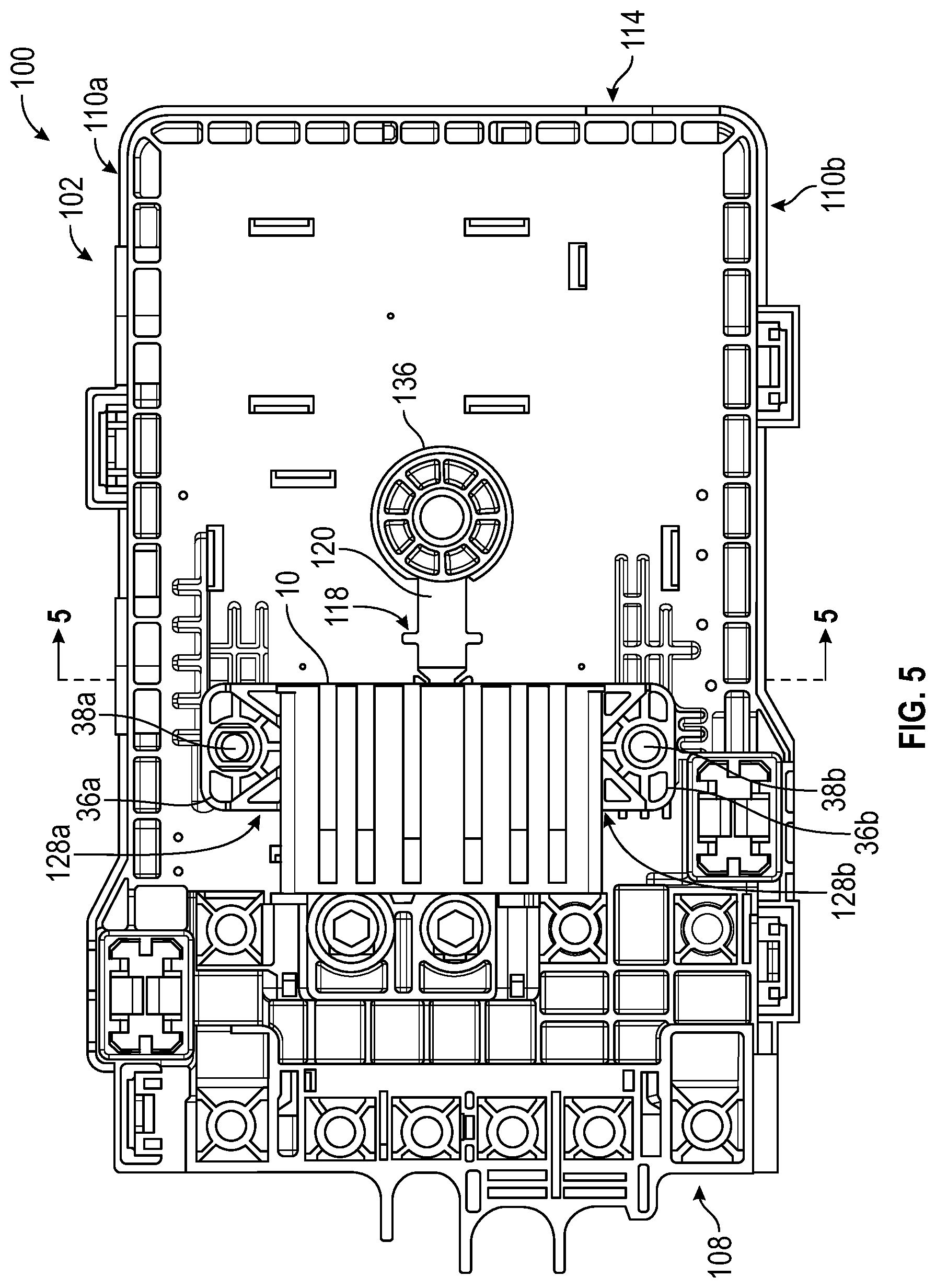 Patent US12107404 Figure 5 – Junction box assembly having an ancillary box