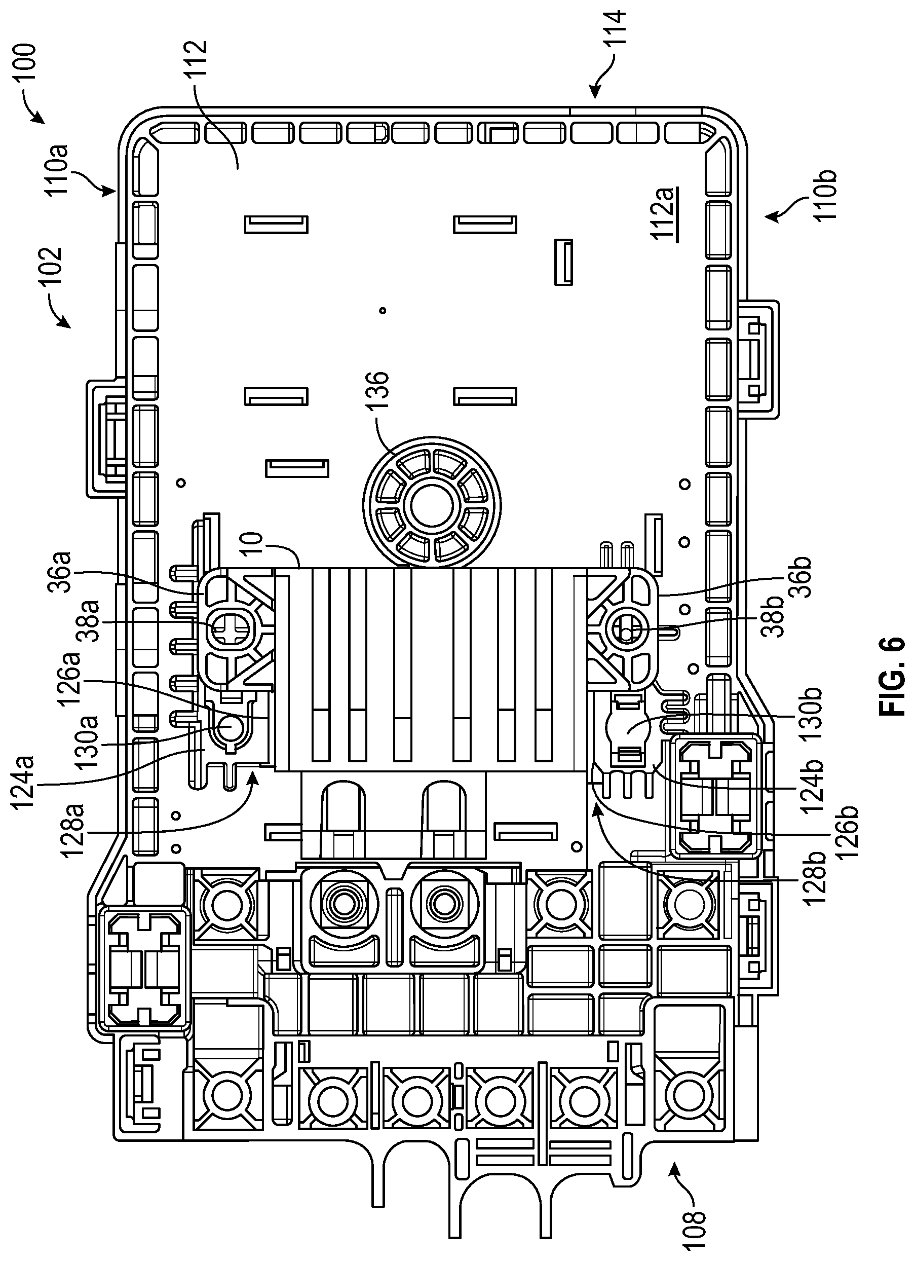 Patent US12107404 Figure 6 – Junction box assembly having an ancillary box