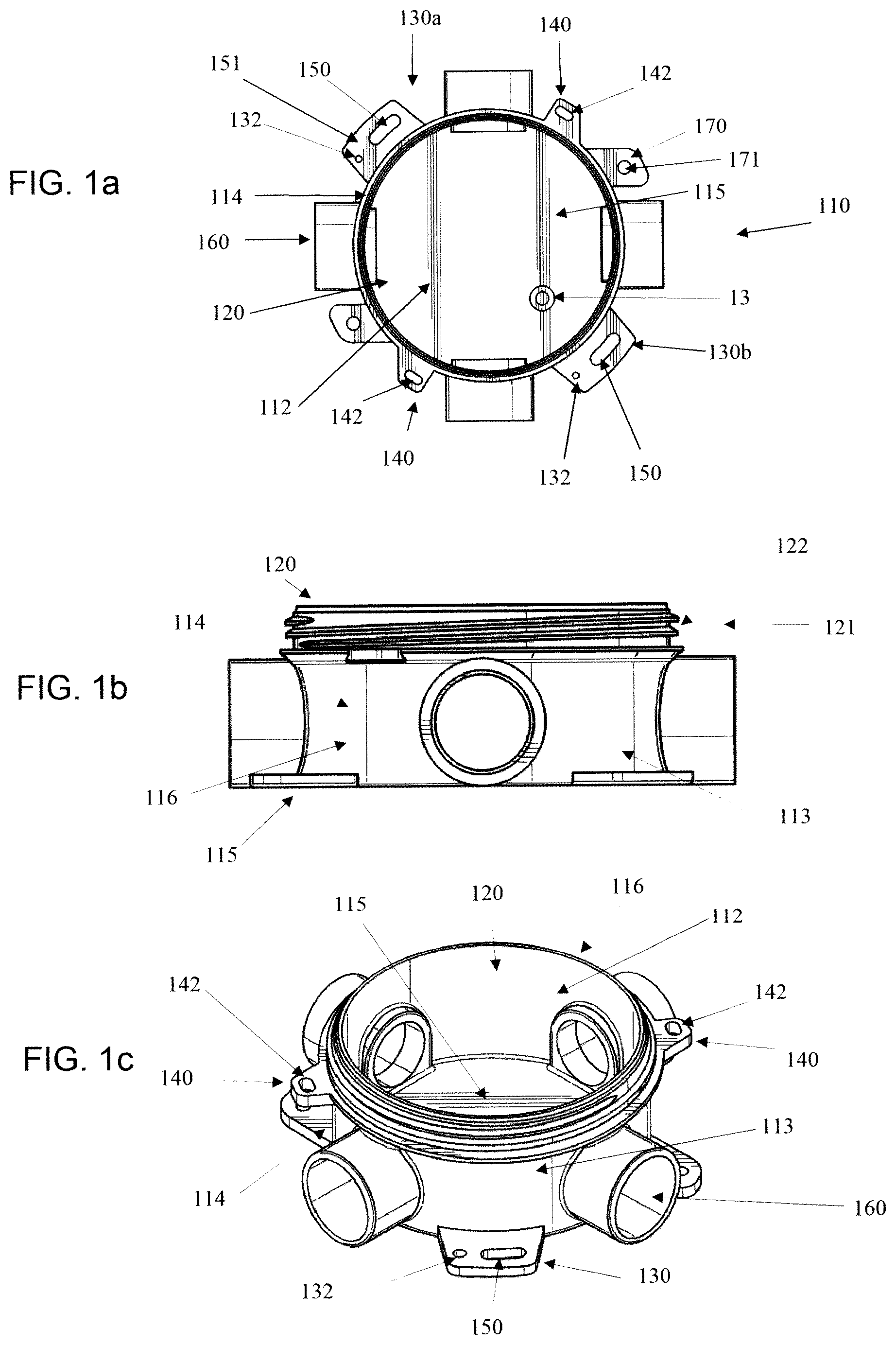 Patent US12107405 Figure 1 – Outlet box