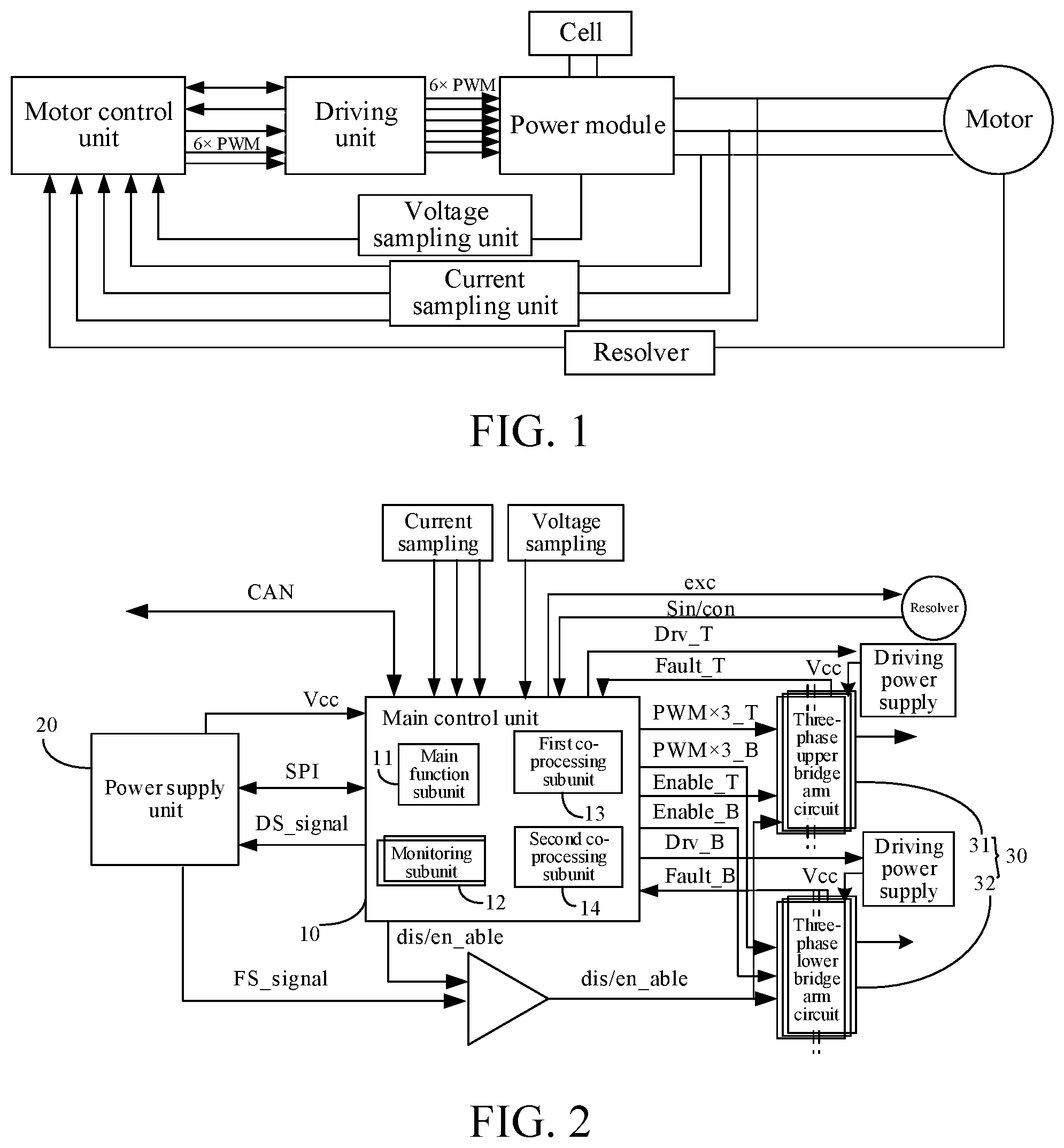 Patent US12107411 Figure 1 – Motor control system and vehicle