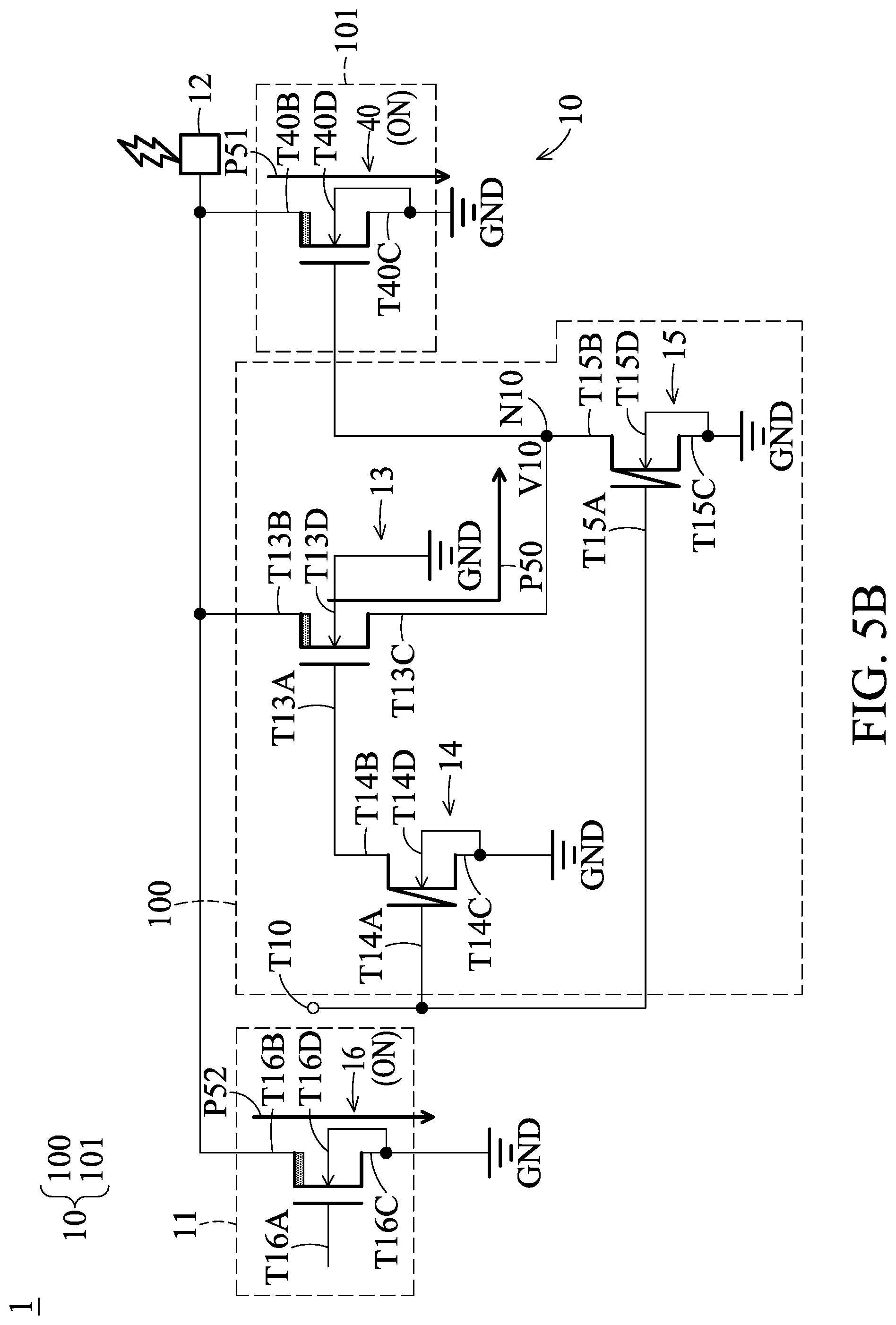 Patent US12107415 Figure 7 – Electrostatic discharge protection circuit and electronic circuit