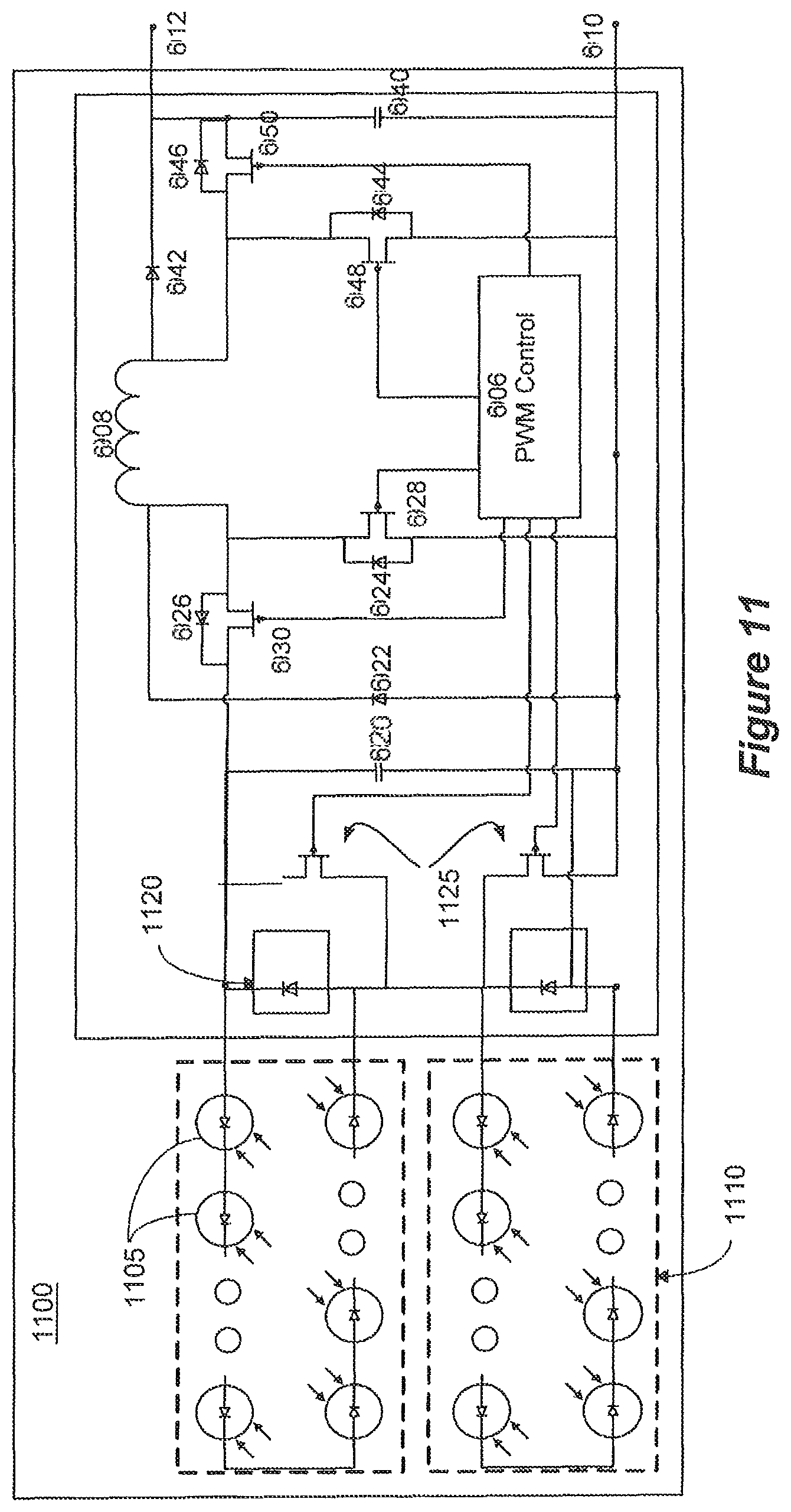 Patent US12107417 Figure 11 – Distributed power harvesting systems using DC power sources