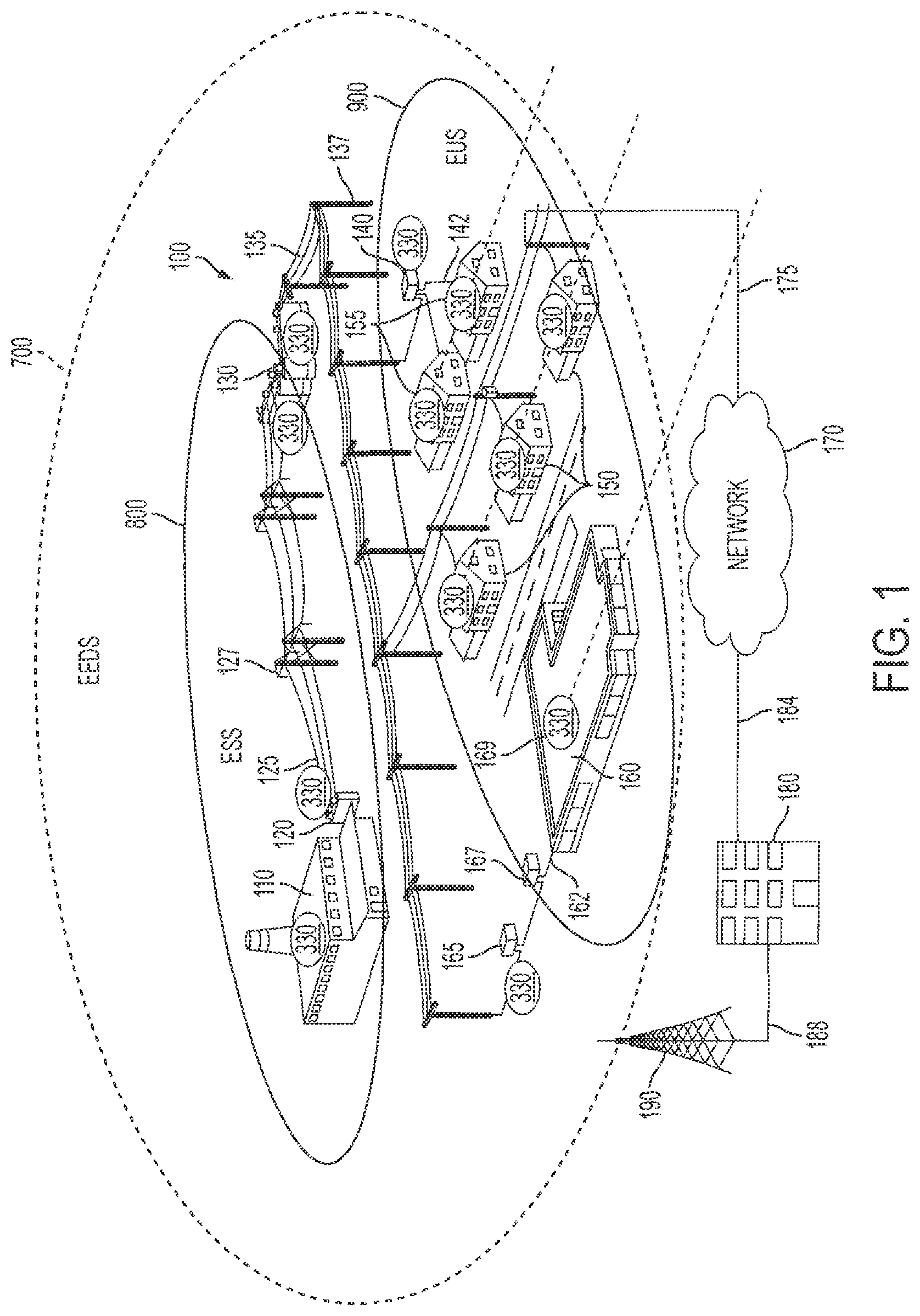 Patent US12107422 Figure 1 – Systems and methods for volt-ampere reactive control and optimization