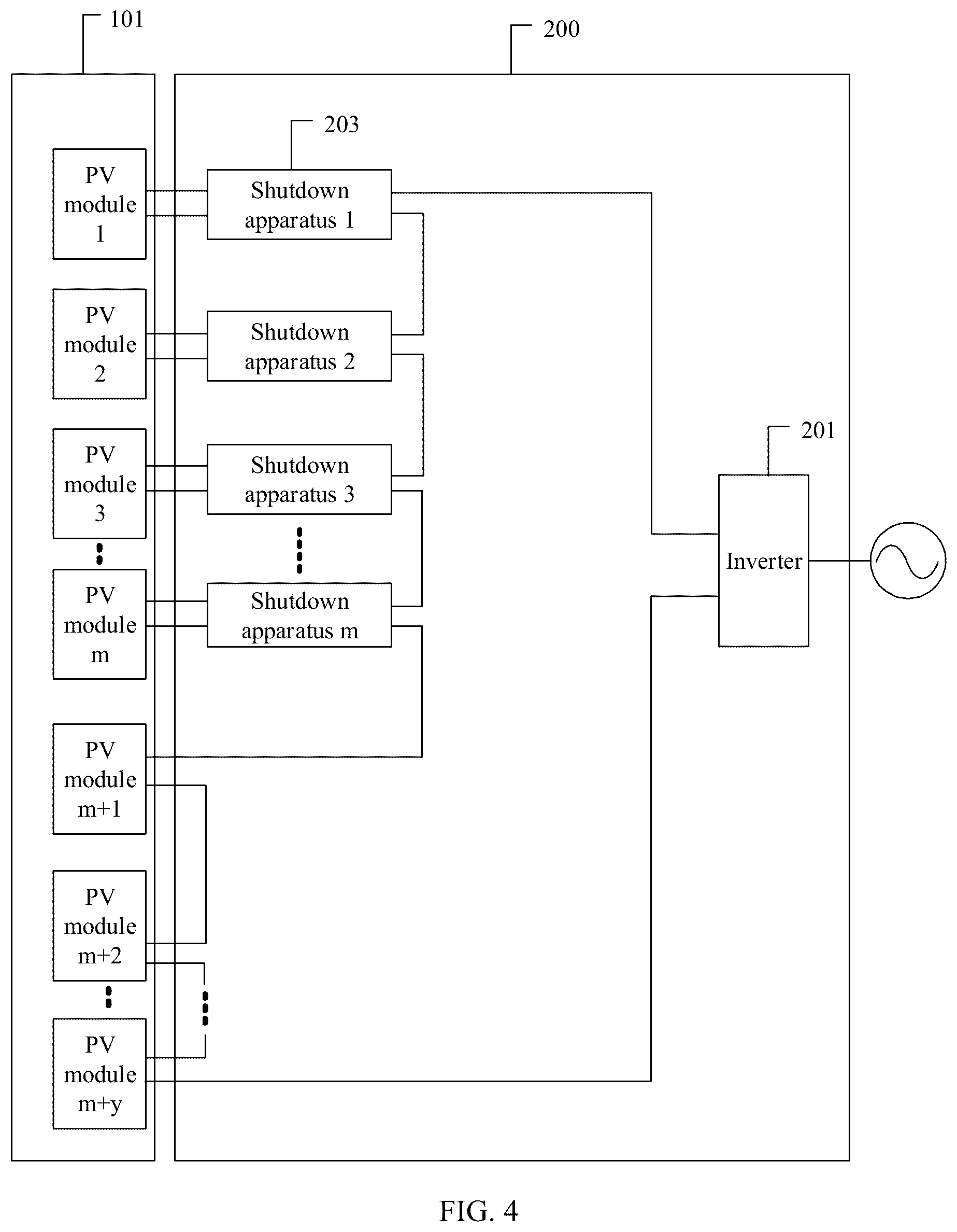 Patent US12107425 Figure 4 – Photovoltaic power generation system and method