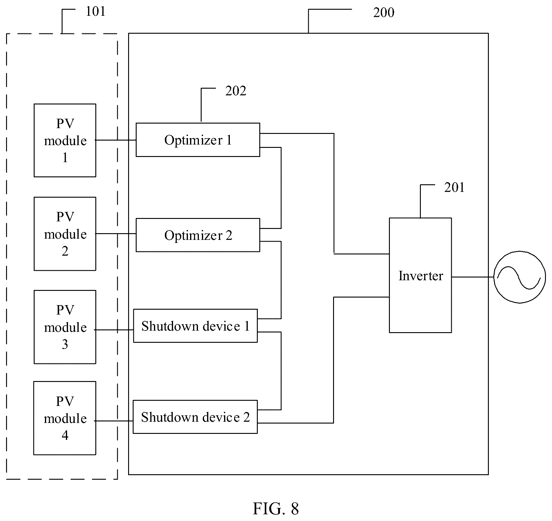 Patent US12107425 Figure 6 – Photovoltaic power generation system and method