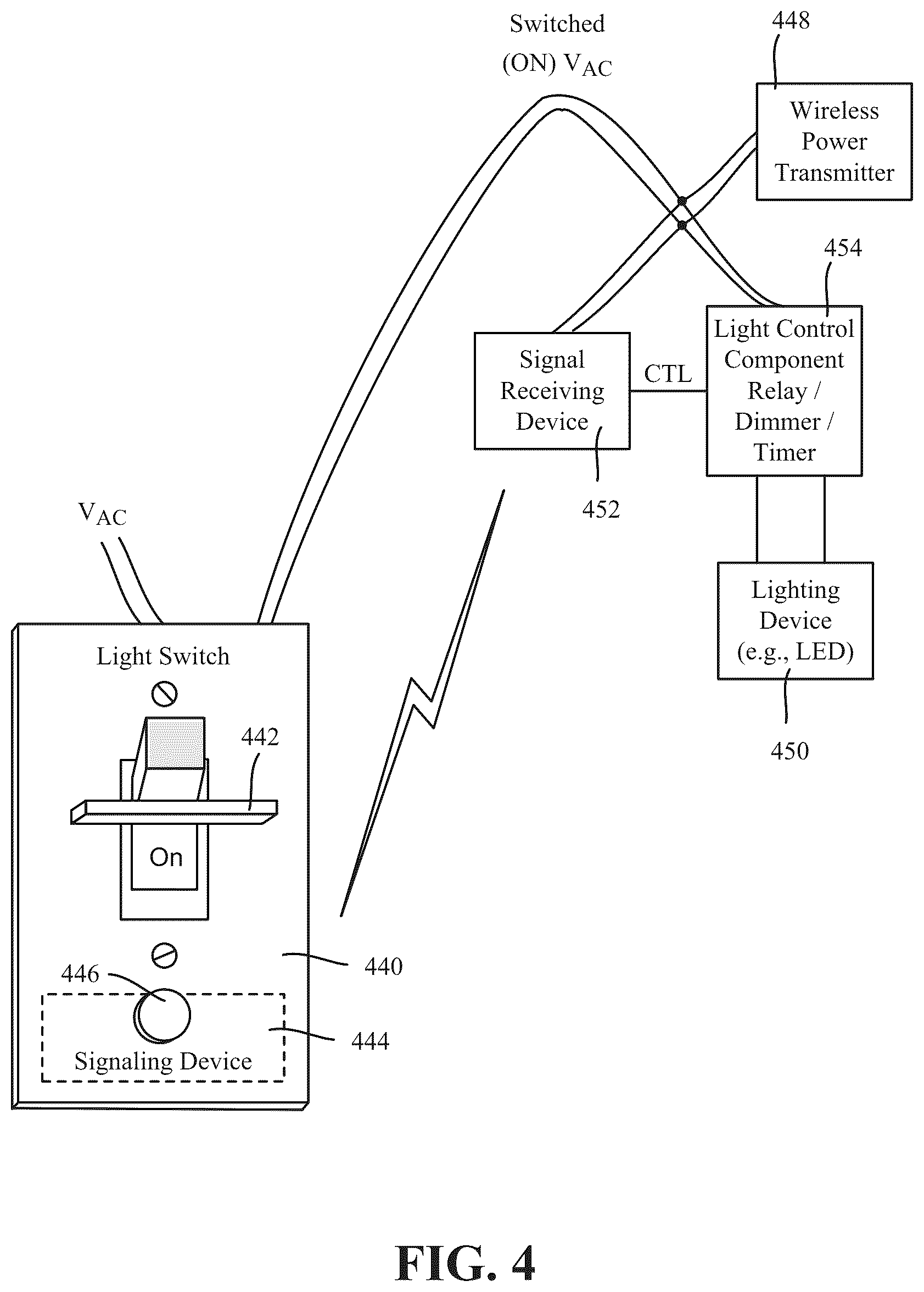 Patent US12107431 Figure 4 – Wireless power system technology implemented in lighting infrastructure