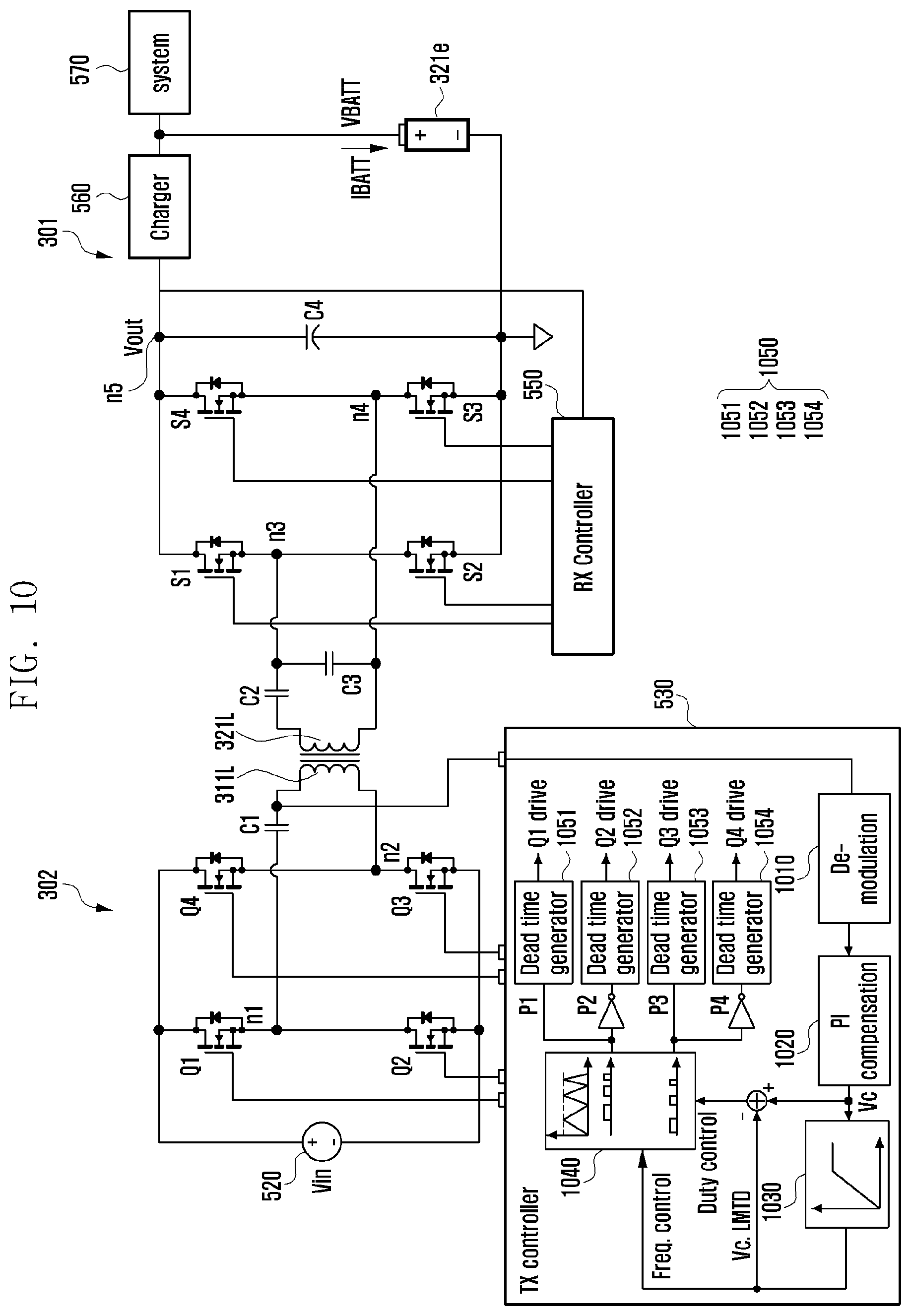 Patent US12107435 Figure 10 – PWM method for wireless charging system