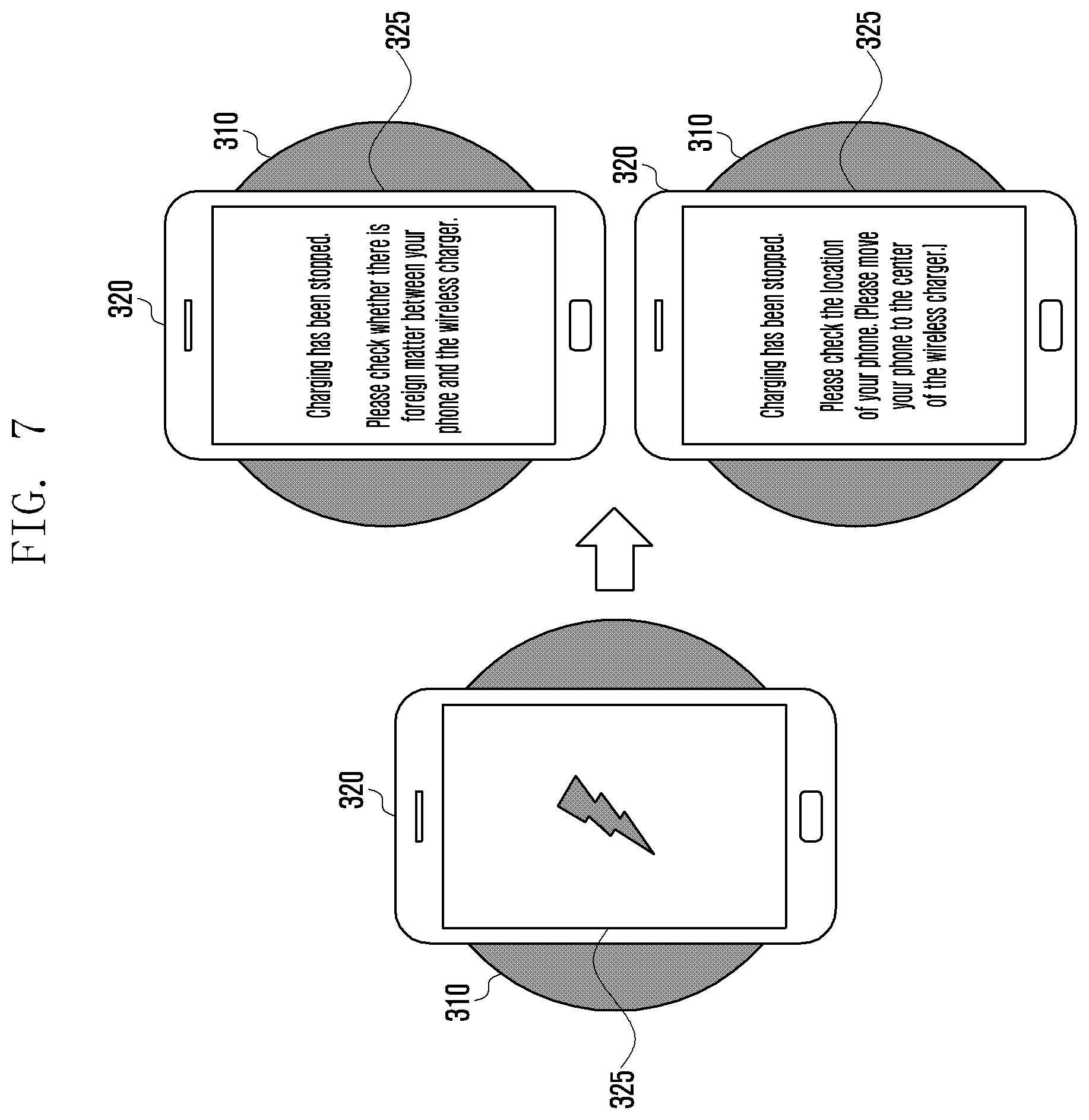 Patent US12107443 Figure 7 – Electronic device and method for transmission of reason wireless charging is stopping