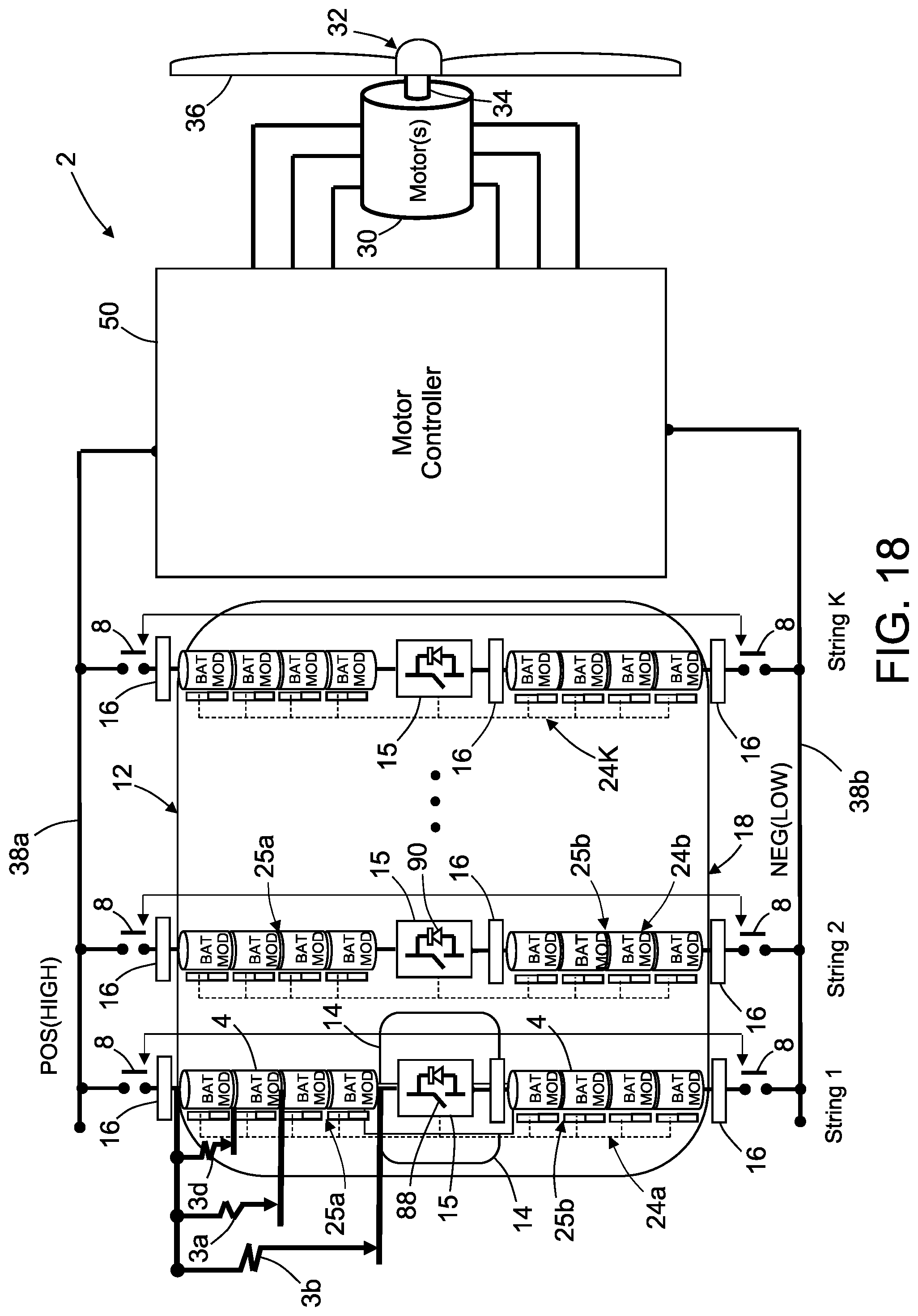 Patent US12107447 Figure 17 – Apparatus and methods for arc detection, fault isolation, and battery system reconfiguration