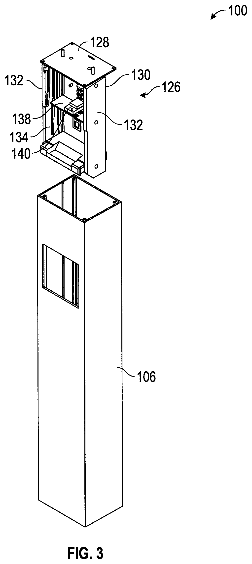 Patent US12107448 Figure 3 – Outdoor lighting and power charging station