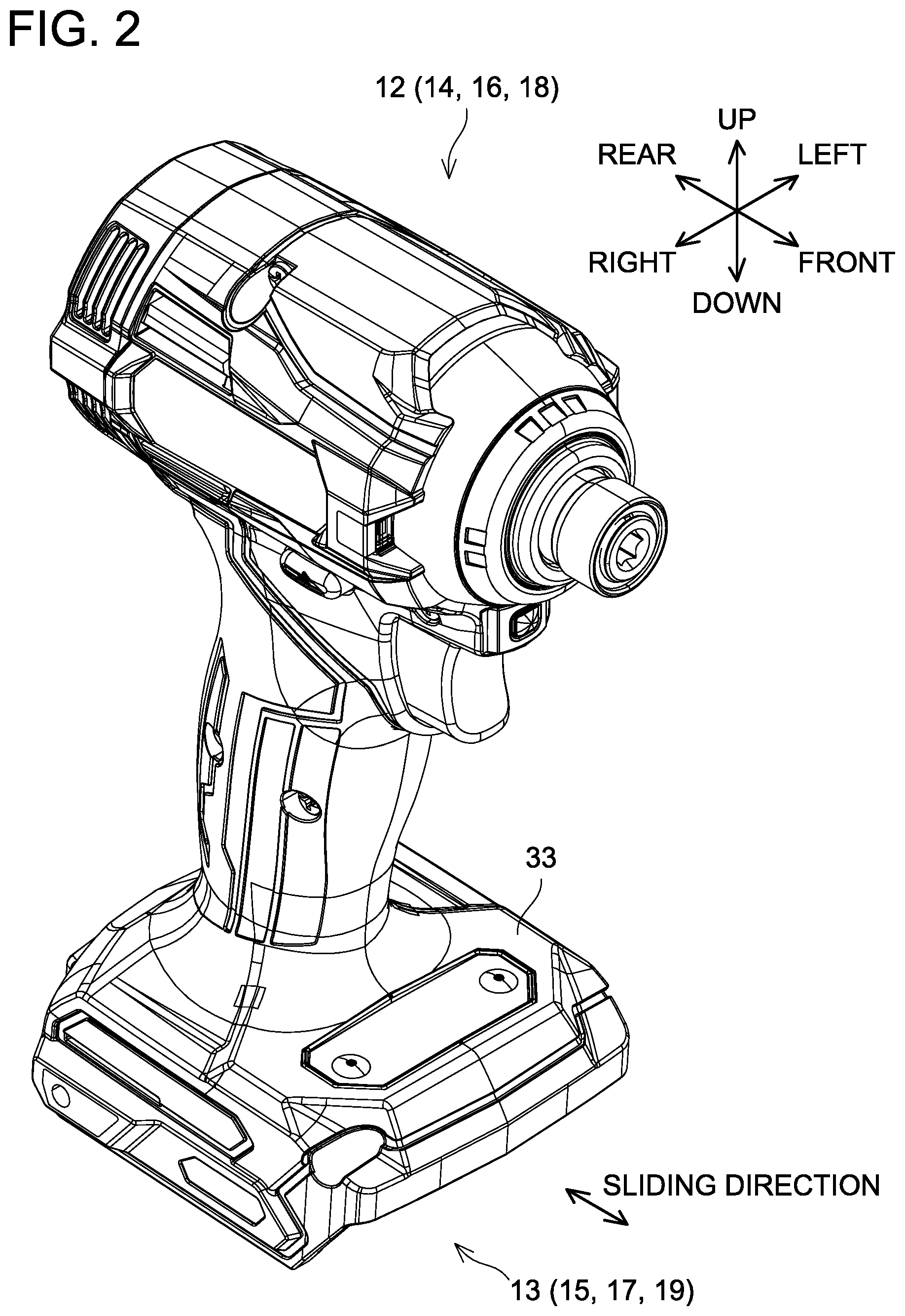 Patent US12107449 Figure 2 – Electrical-device system and detachable DC power source