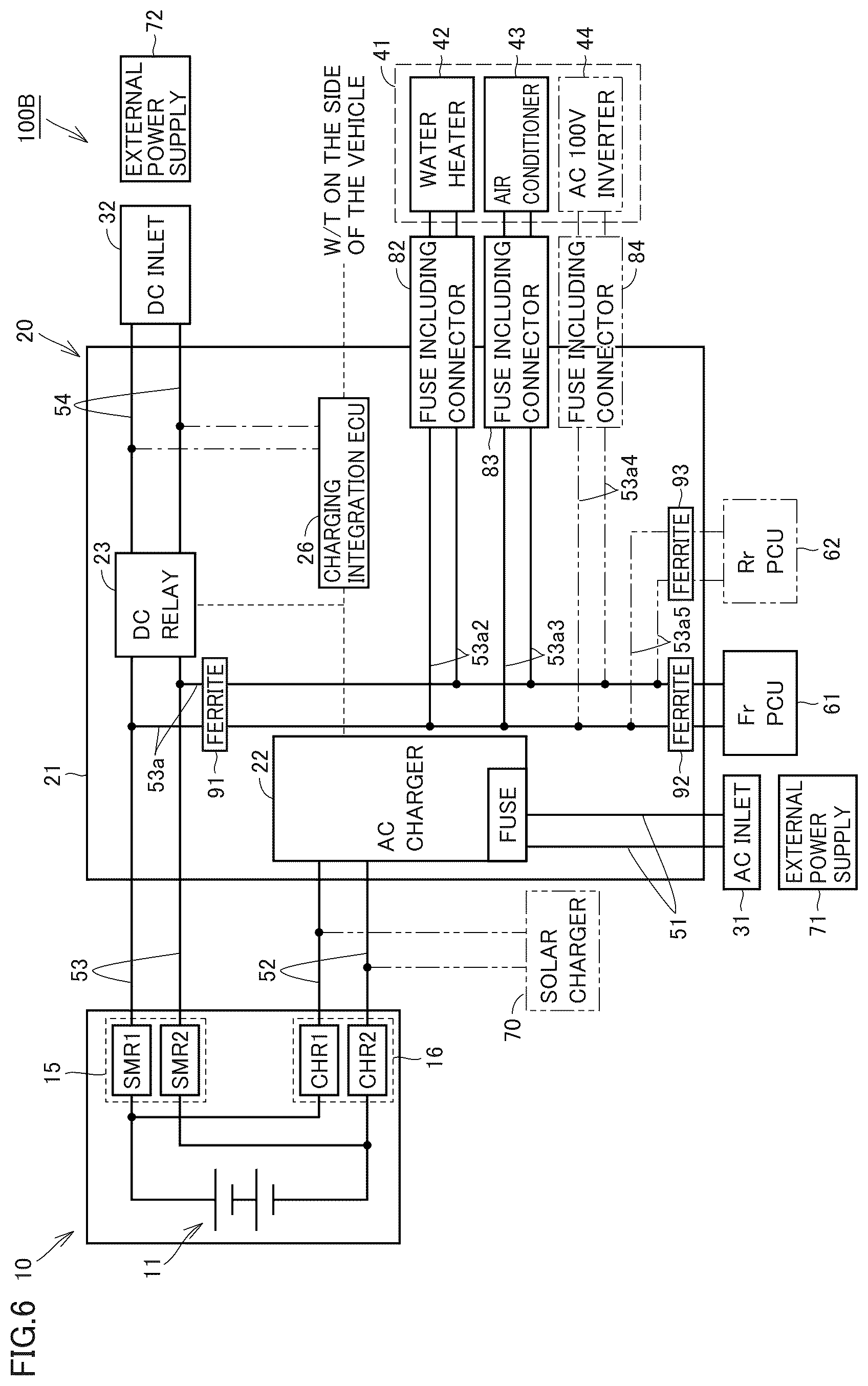 Patent US12107450 Figure 5 – Power supply unit and vehicle