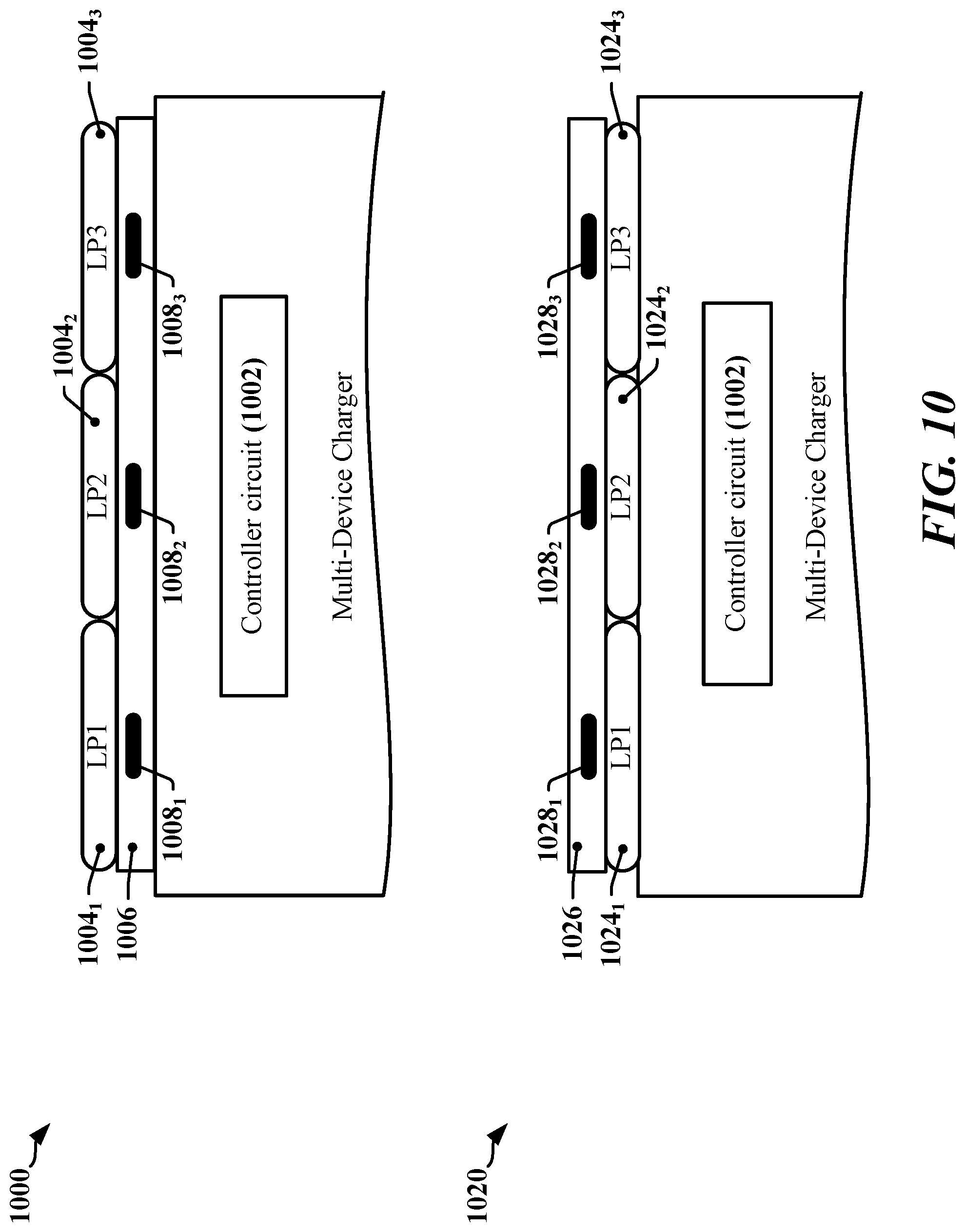 Patent US12107453 Figure 10 – Thermal regulation for wireless charging pad