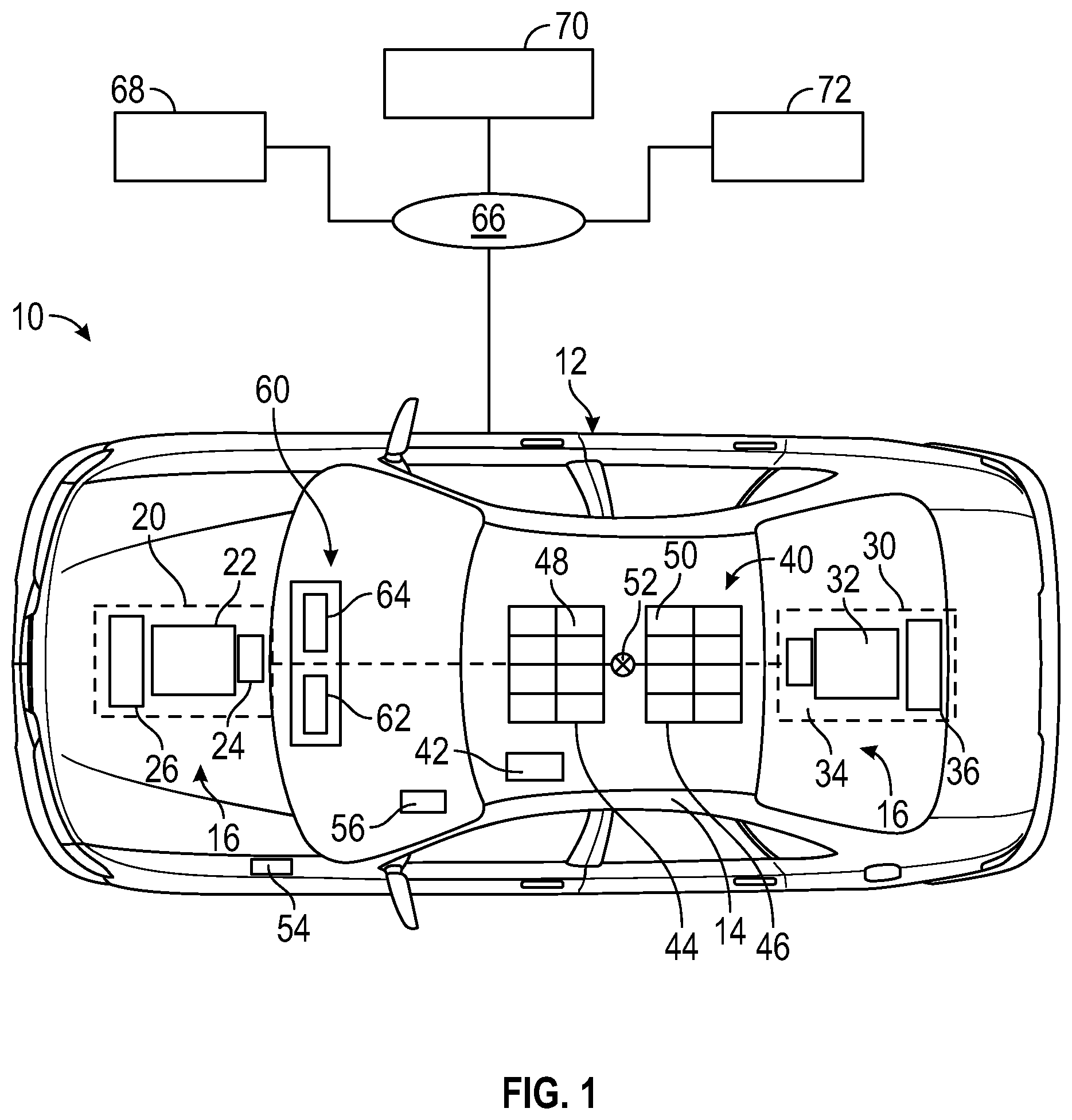 Patent US12107454 Figure 1 – Efficient charging of an external energy storage system from a vehicle battery system