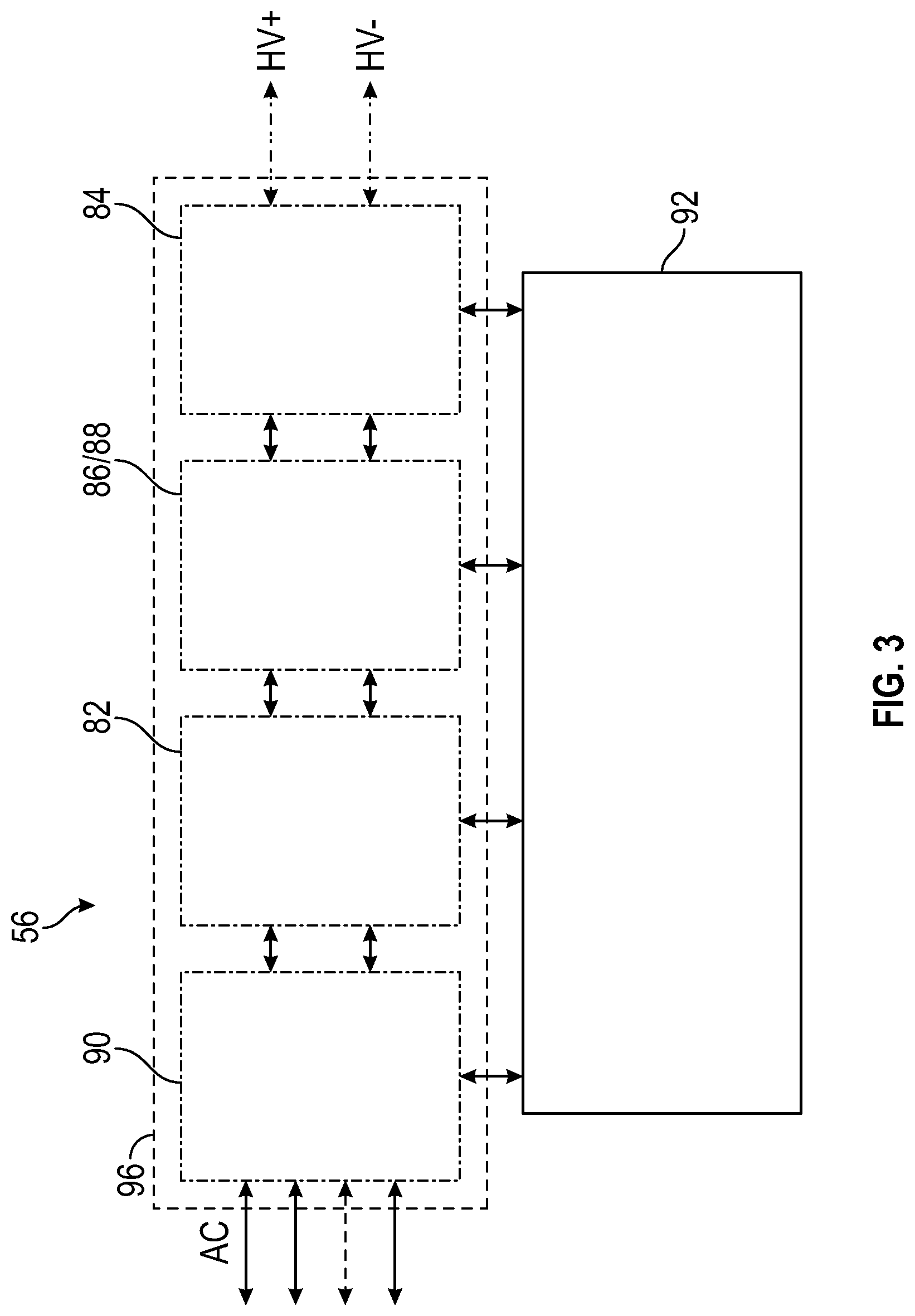 Patent US12107454 Figure 3 – Efficient charging of an external energy storage system from a vehicle battery system